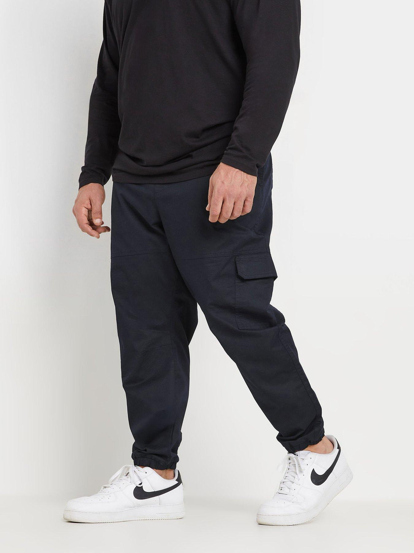 undefined Big  &  Tall Cargo Trousers 34" - Blue