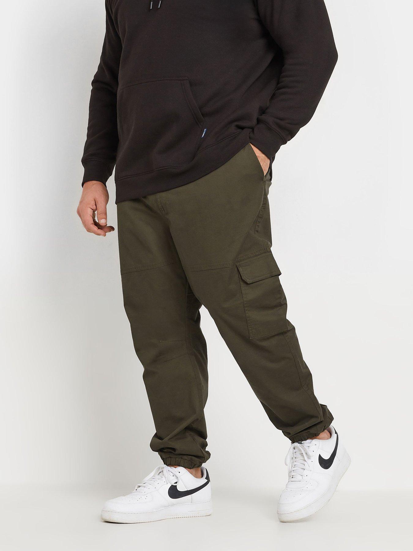  image of badrhino-big-amp-tall-nbspcargo-trousers-32-brown