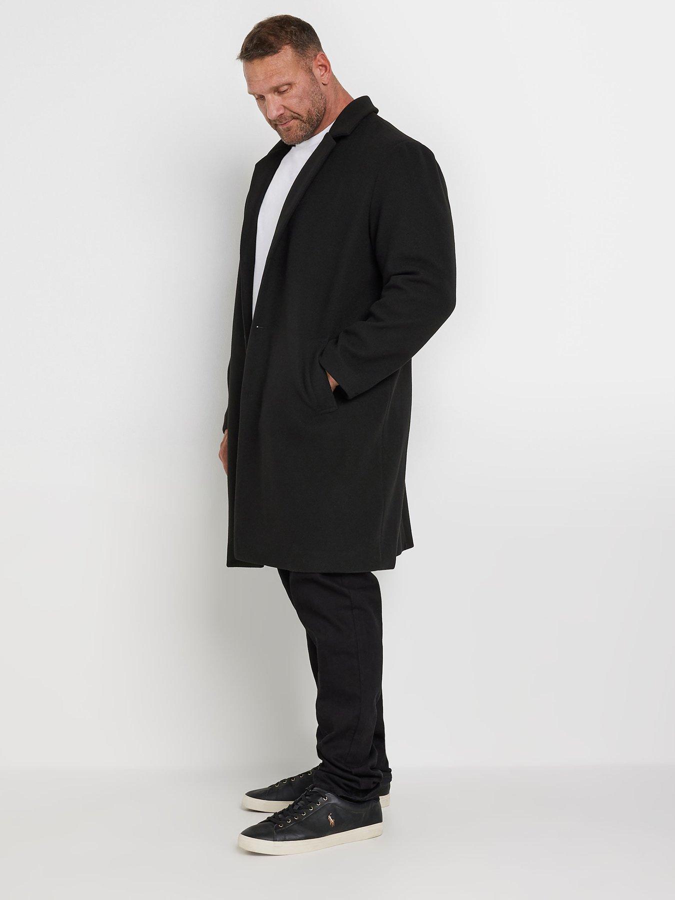  image of badrhino-luxe-overcoat-black