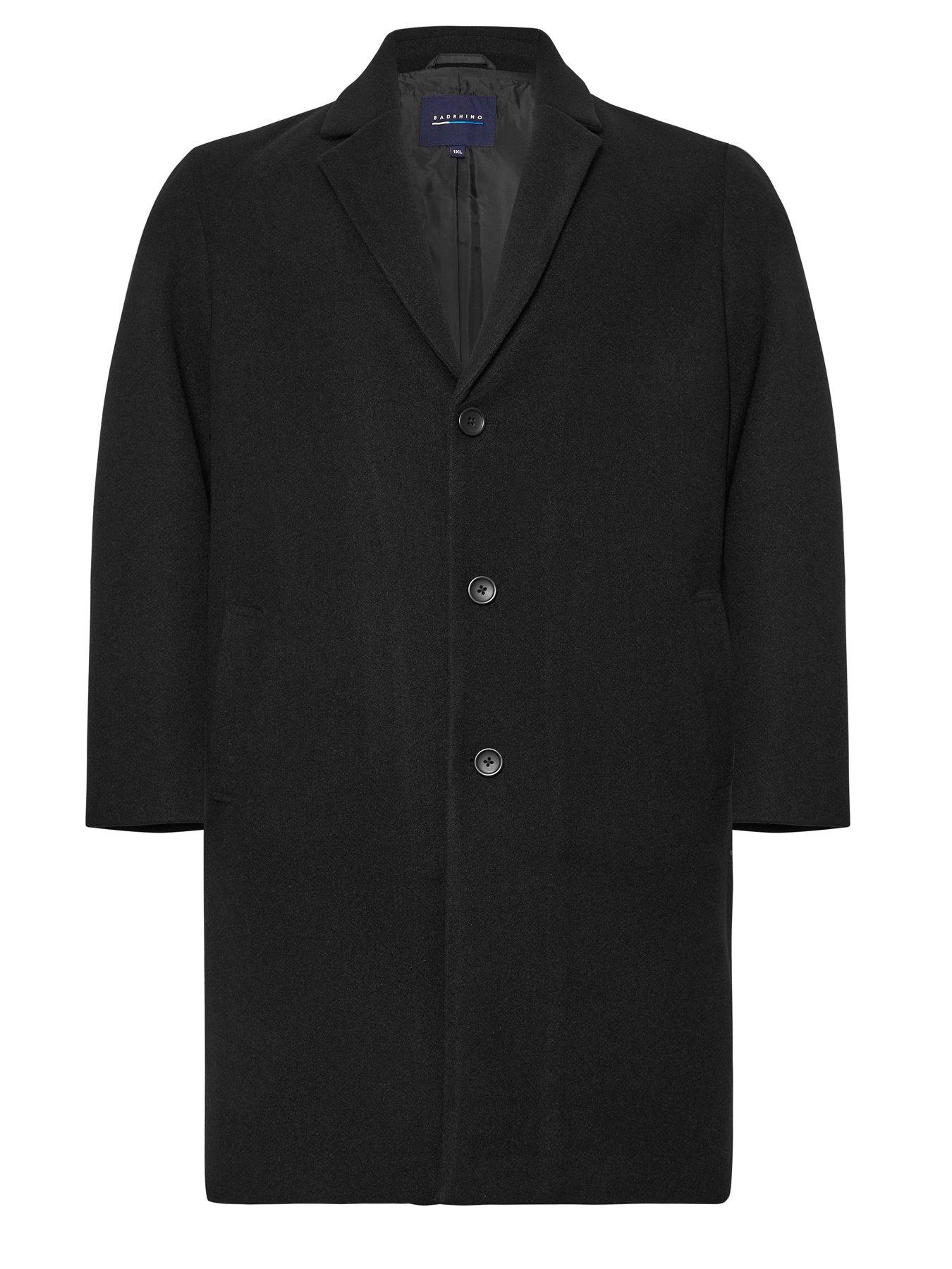  image of badrhino-luxe-overcoat-black