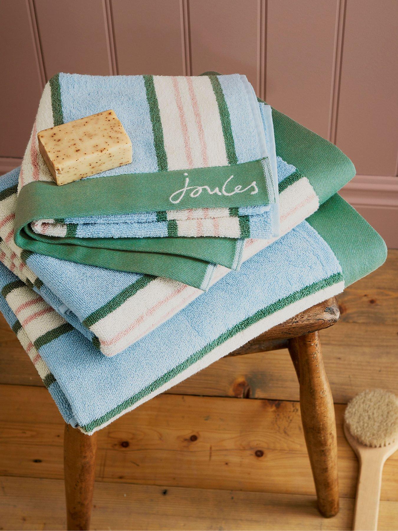 joules-juliette-100-cotton-percale-stripe-towels-bath-blue