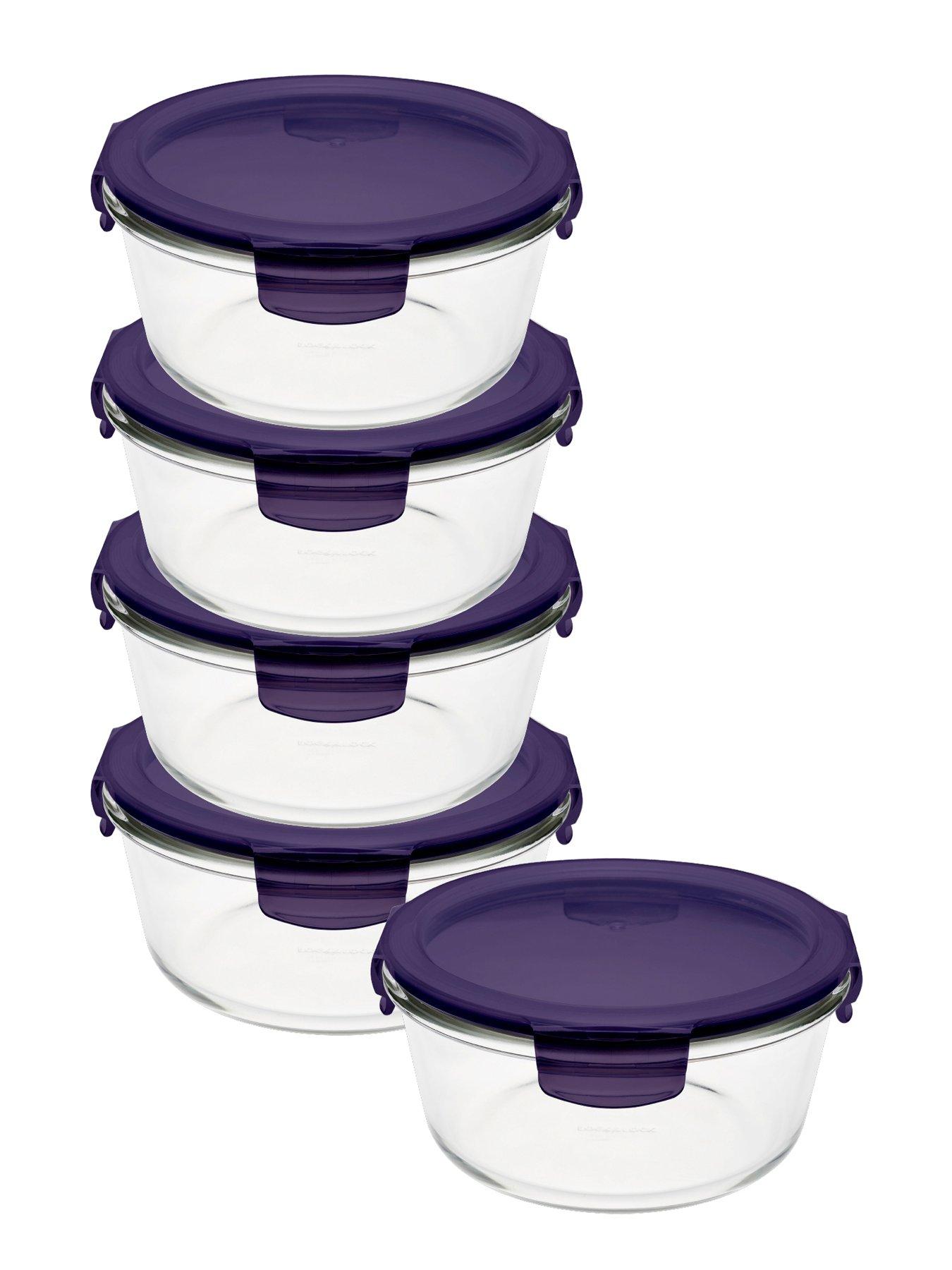 Lock and Lock Locknlock Ovenglass Round, 950ml Set Of 5