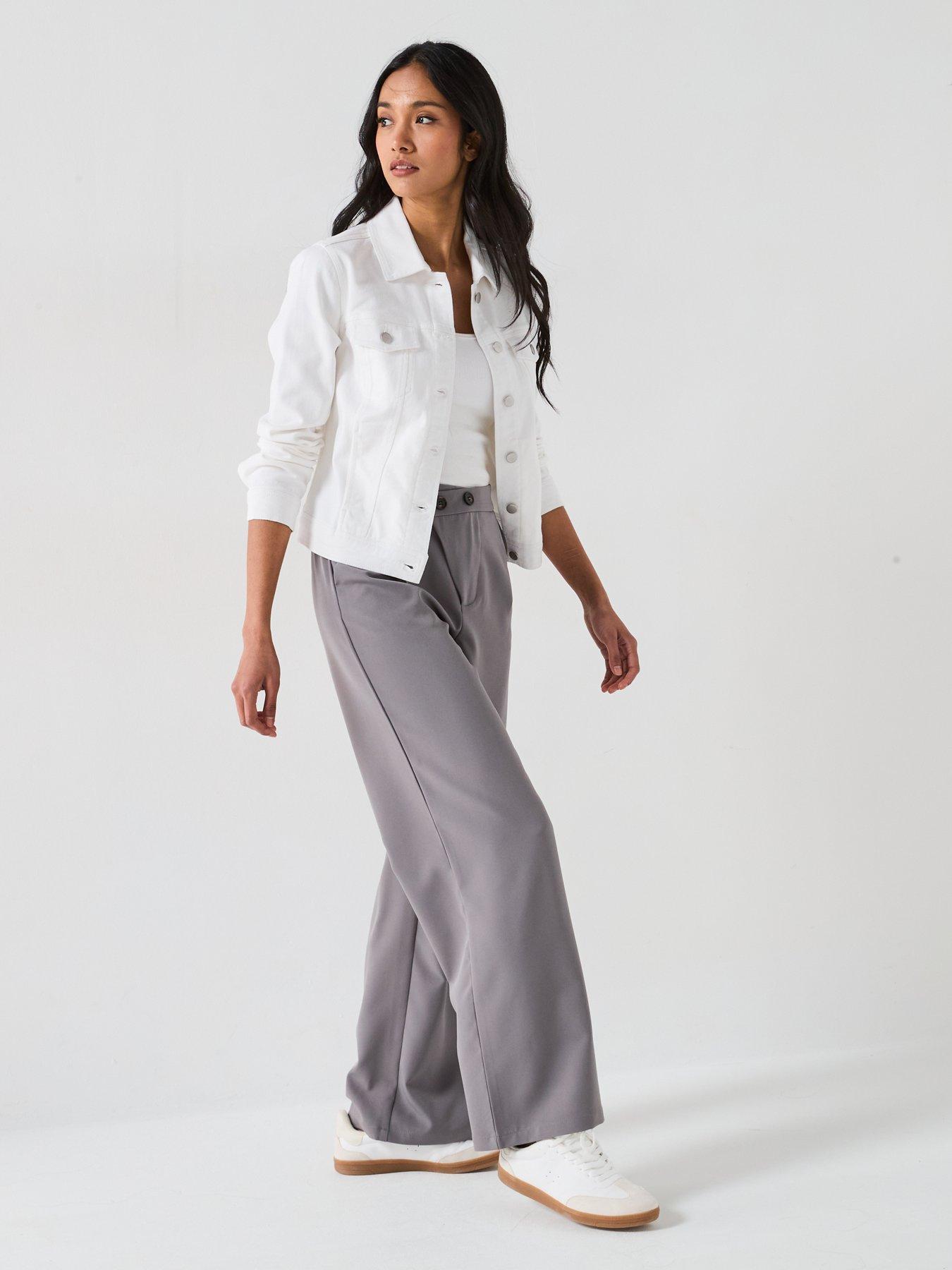  image of v-by-very-denim-western-jacket-white