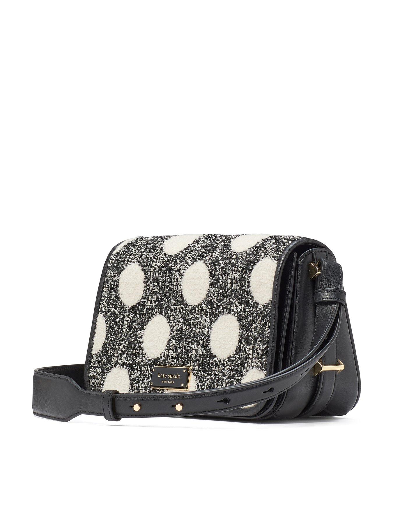  image of kate-spade-new-york-new-flap-group-dot-tweed-small-flap-crossbody