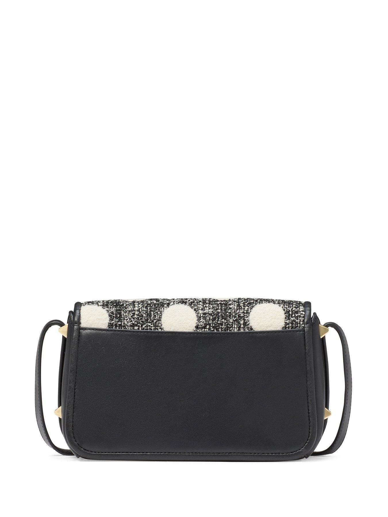  image of kate-spade-new-york-new-flap-group-dot-tweed-small-flap-crossbody