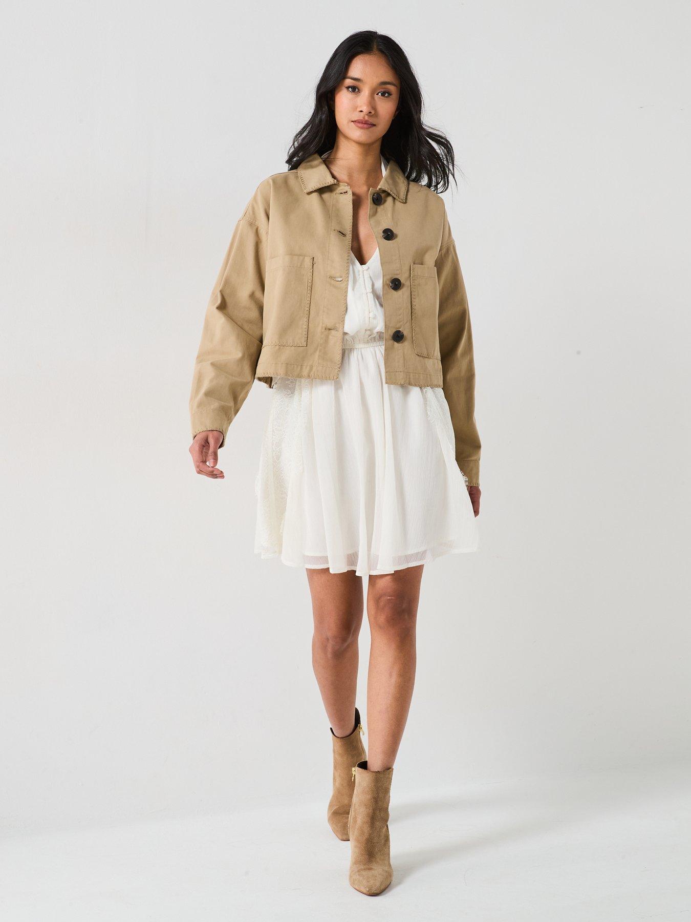  image of v-by-very-embroidered-edge-jacket-beige