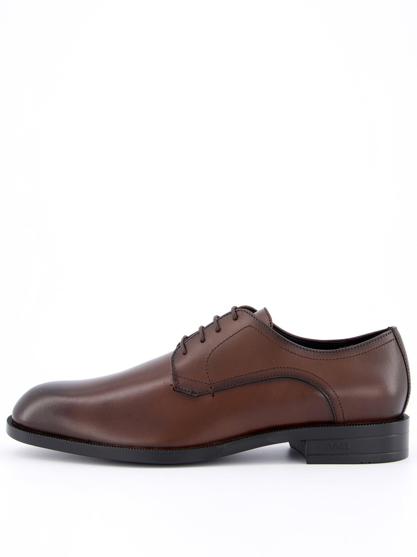 undefined Tayil Leather Lace Derby Shoes - Brown