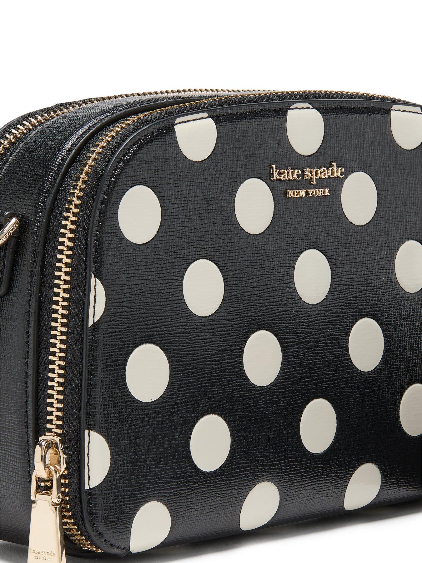  image of kate-spade-new-york-devin-breezy-dot-embossed-saffiano-leather-double-zip-dome-crossbody