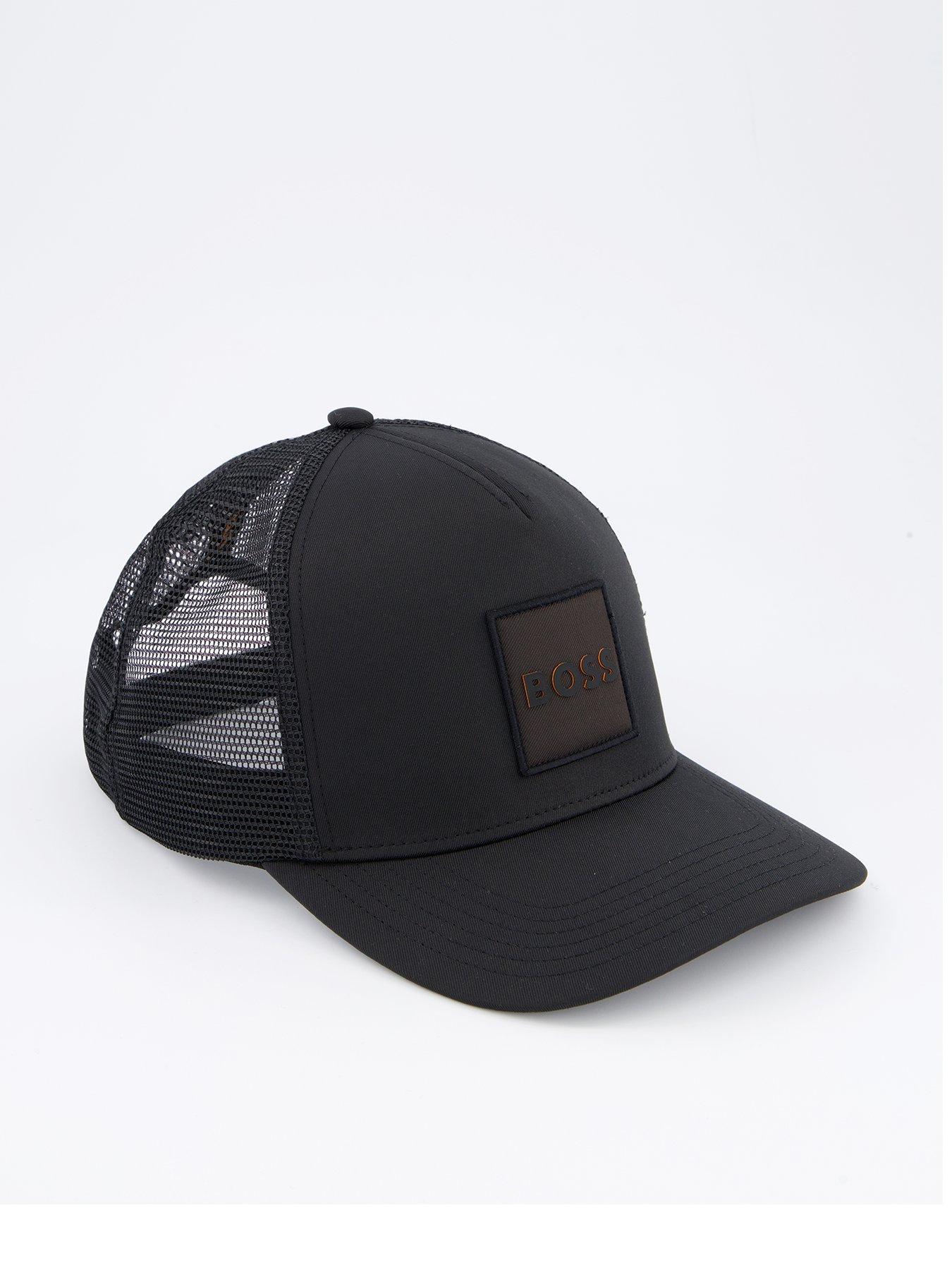 undefined Elliot Patch Logo Trucker Cap- Black