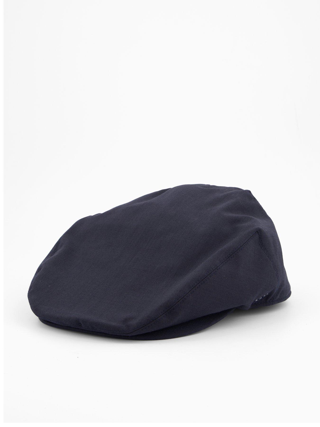 undefined Stefaan Tech Wool Flat Cap - Navy