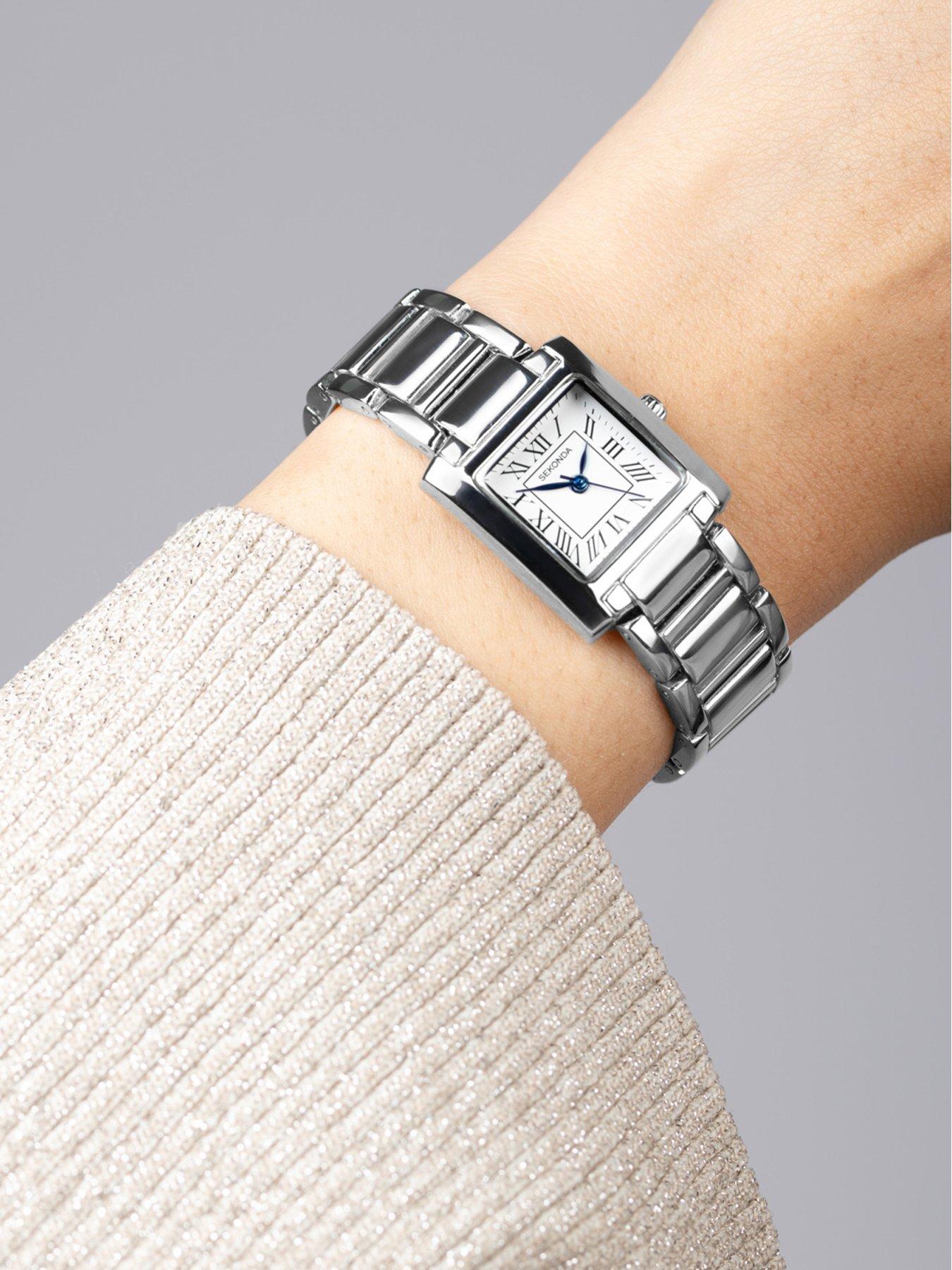  image of sekonda-womens-montreal-silver-alloy-bracelet-with-white-dial-analogue-watch