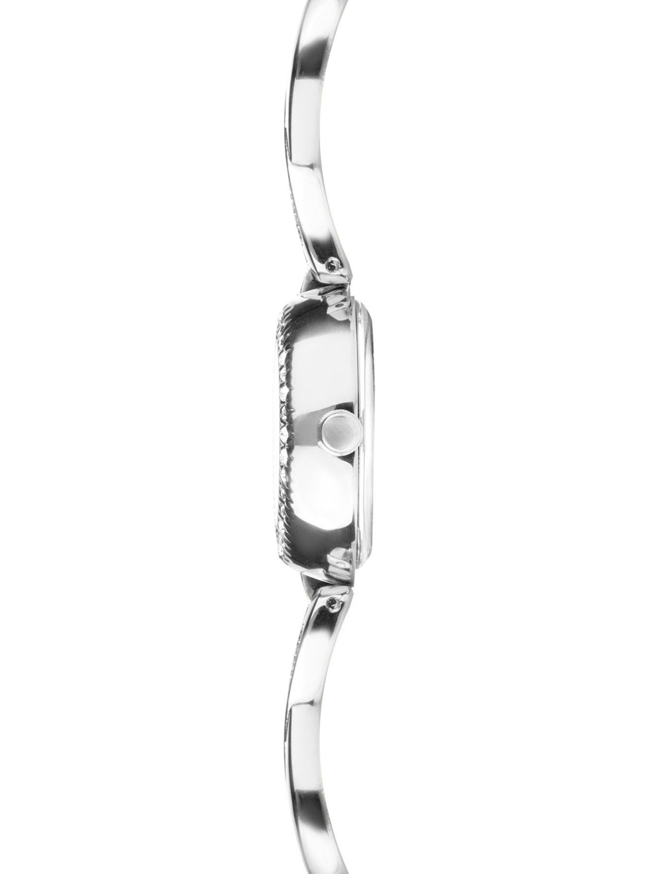  image of sekonda-womens-infinity-silver-alloy-bracelet-with-white-dial-analogue-gift-set