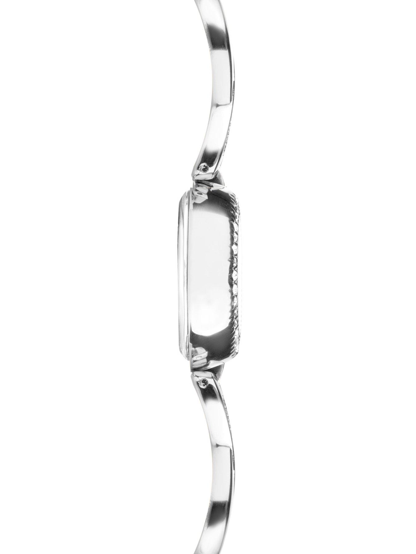  image of sekonda-womens-infinity-silver-alloy-bracelet-with-white-dial-analogue-gift-set