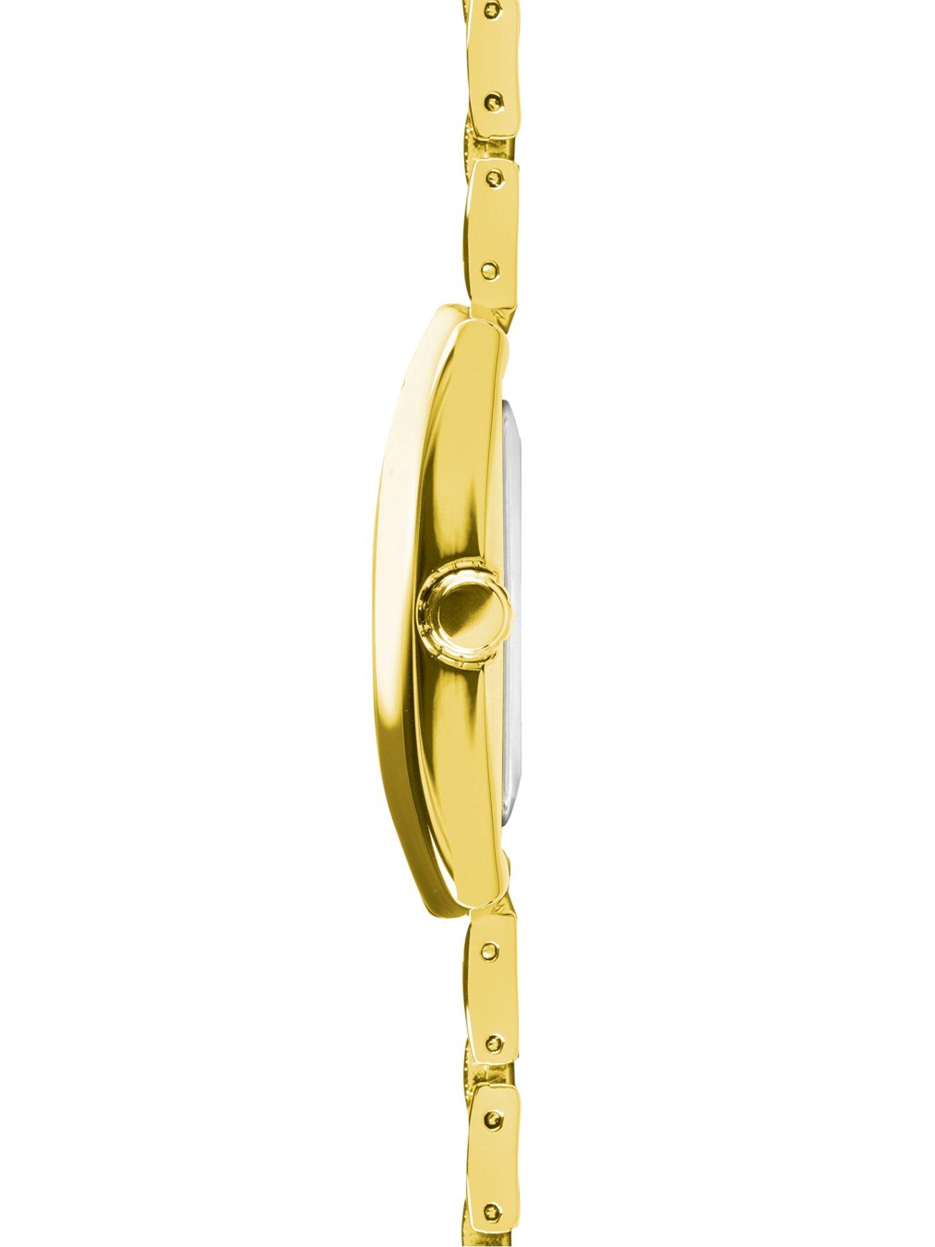  image of sekonda-mens-montreal-gold-alloy-bracelet-with-white-dial-analogue-watch