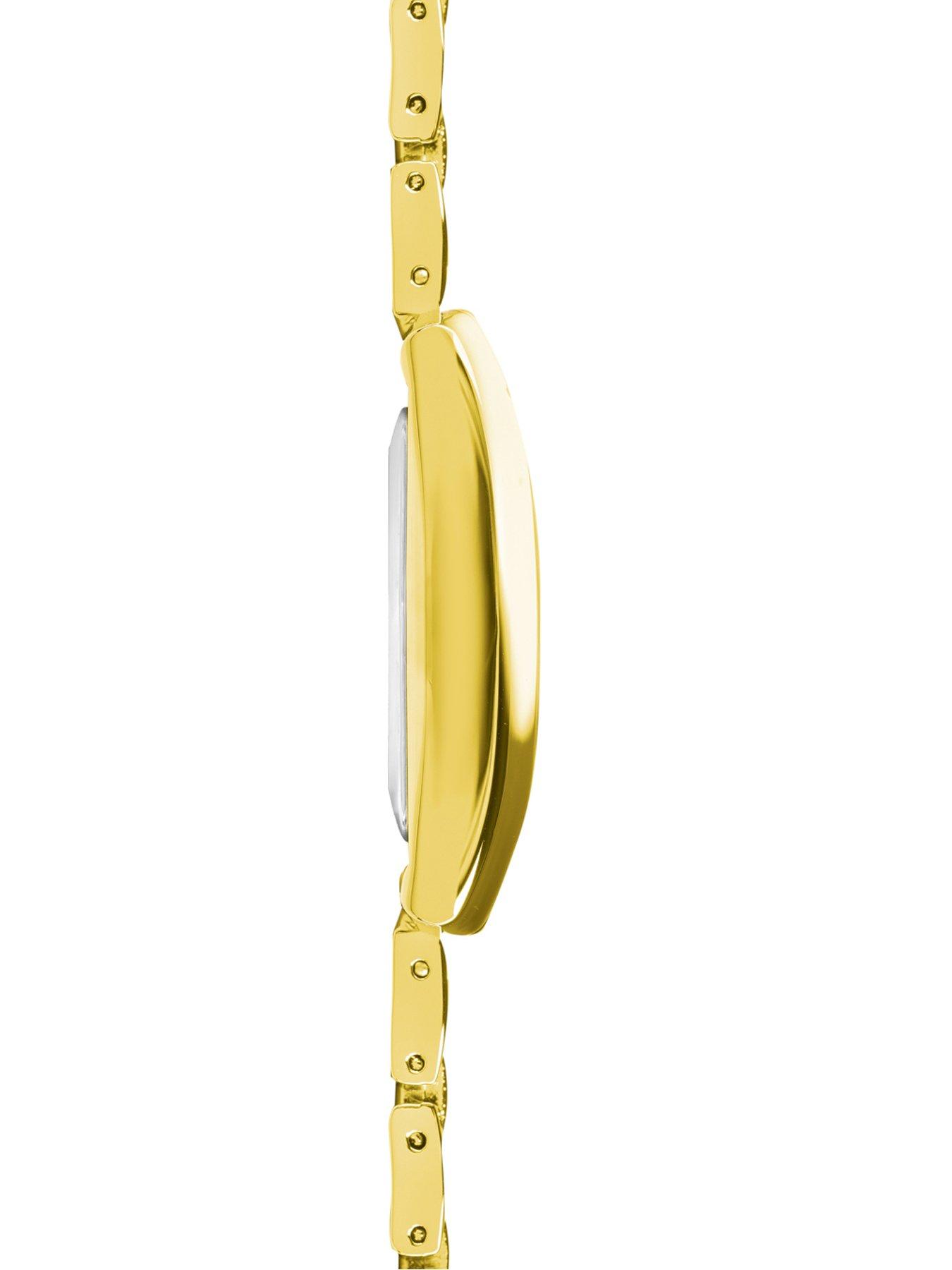  image of sekonda-mens-montreal-gold-alloy-bracelet-with-white-dial-analogue-watch