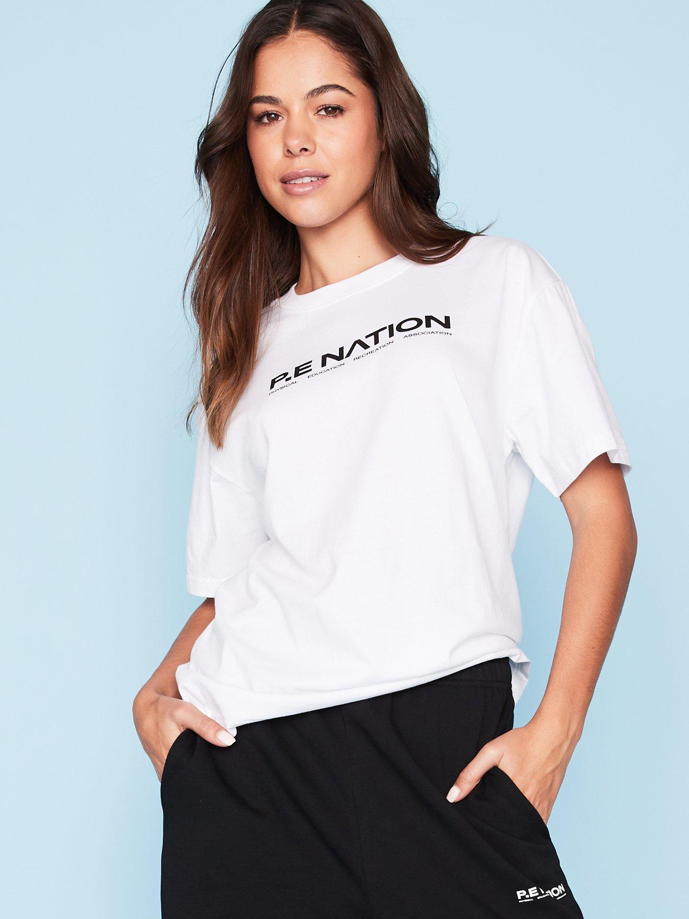  image of pe-nation-womens-training-aero-t-shirt-white