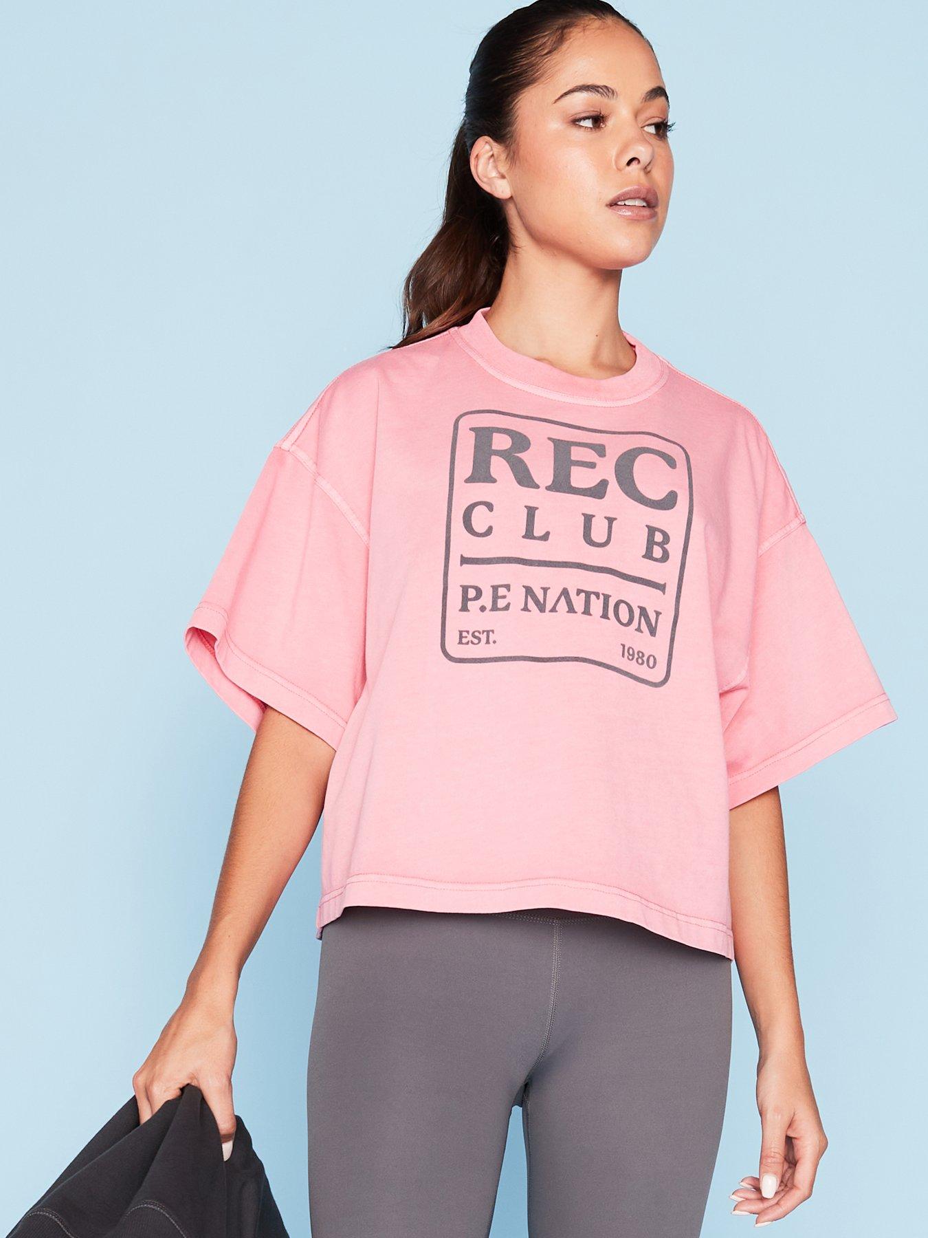  image of pe-nation-womens-training-rally-t-shirt-pink