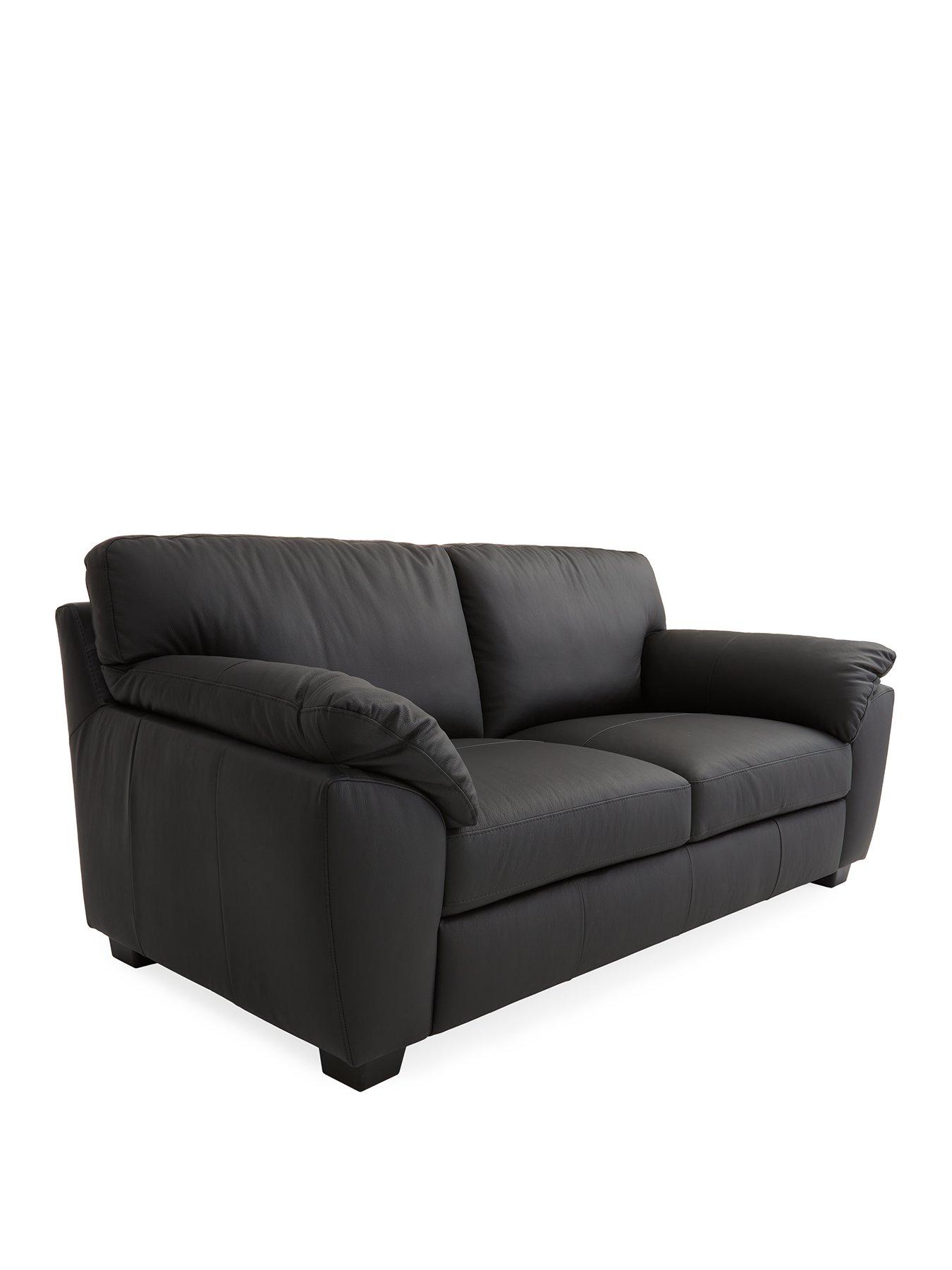 Image 3 of 7 of Very Home Montreal Real Leather/Faux Leather&nbsp;3 + 2 Seater Sofa Set (Buy &amp; SAVE!)&nbsp;- FSC Certified