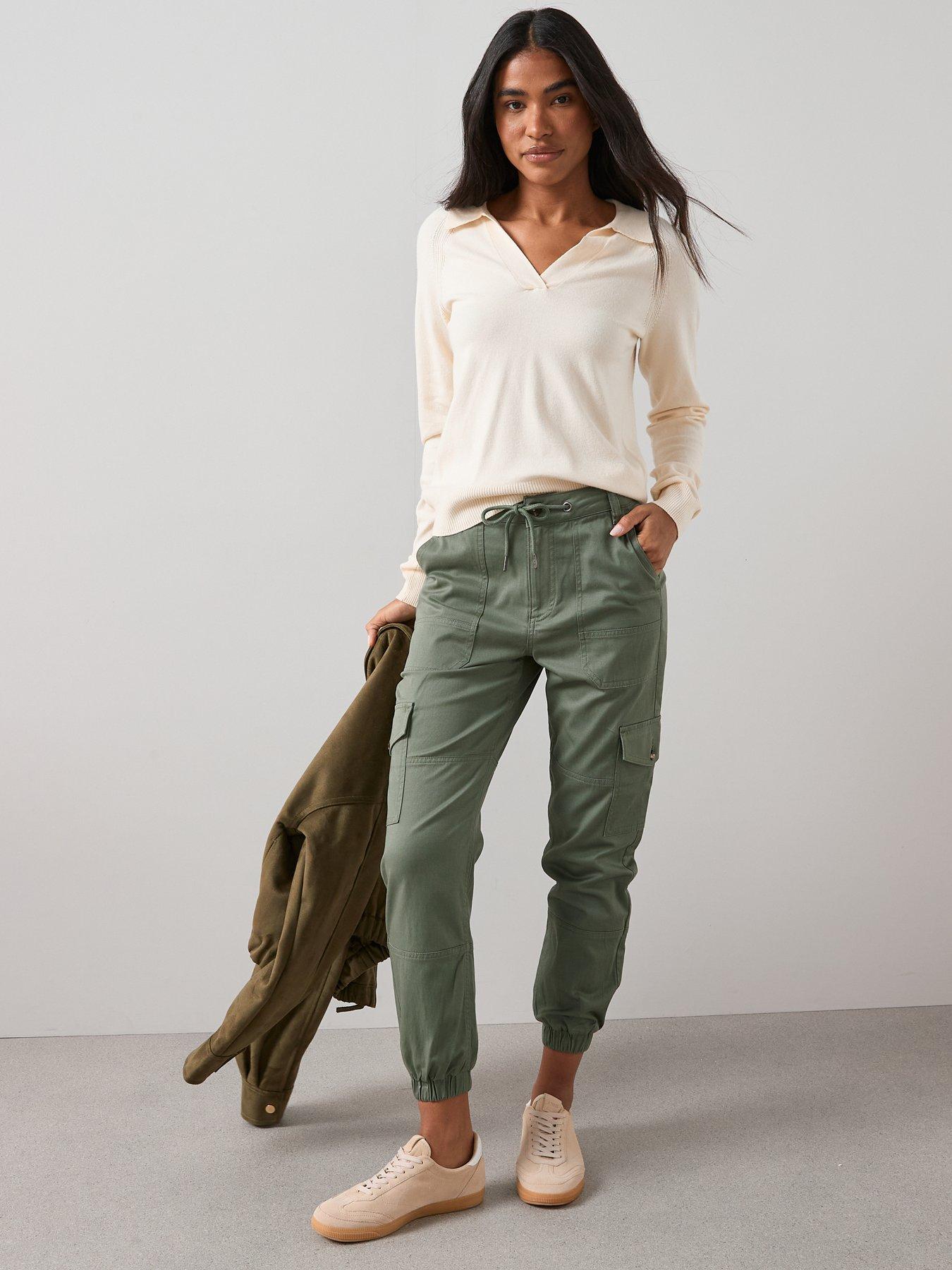 Image 3 of 7 of The Very Collection Cargo Trouser - Khaki