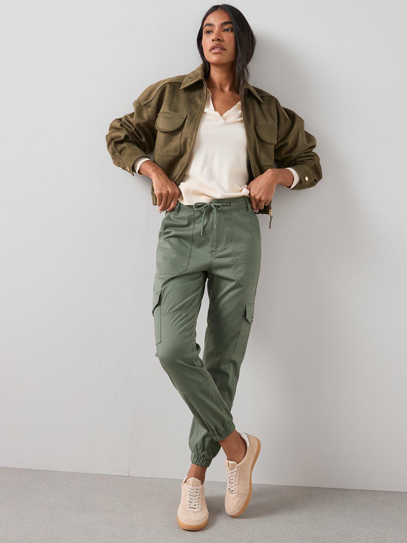 Image 4 of 7 of The Very Collection Cargo Trouser - Khaki