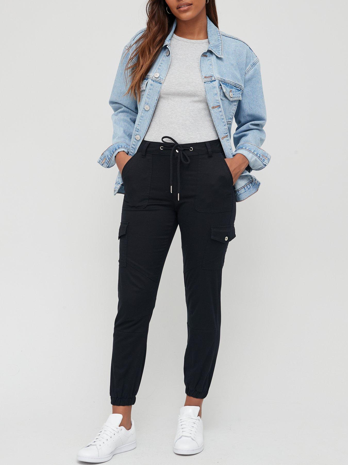 Image 3 of 4 of The Very Collection Cargo Trouser - Black
