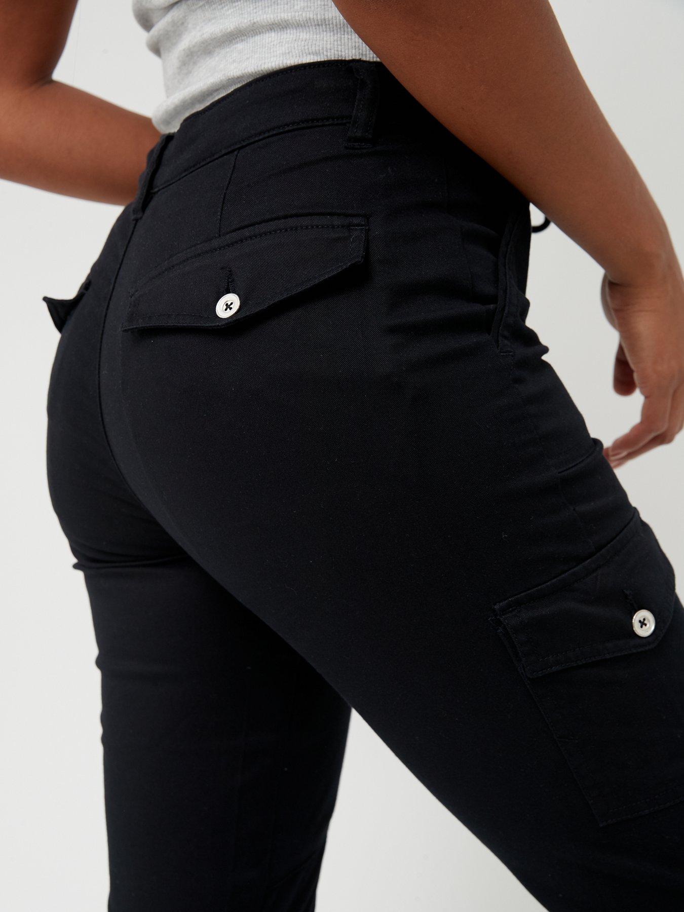 Image 4 of 4 of The Very Collection Cargo Trouser - Black