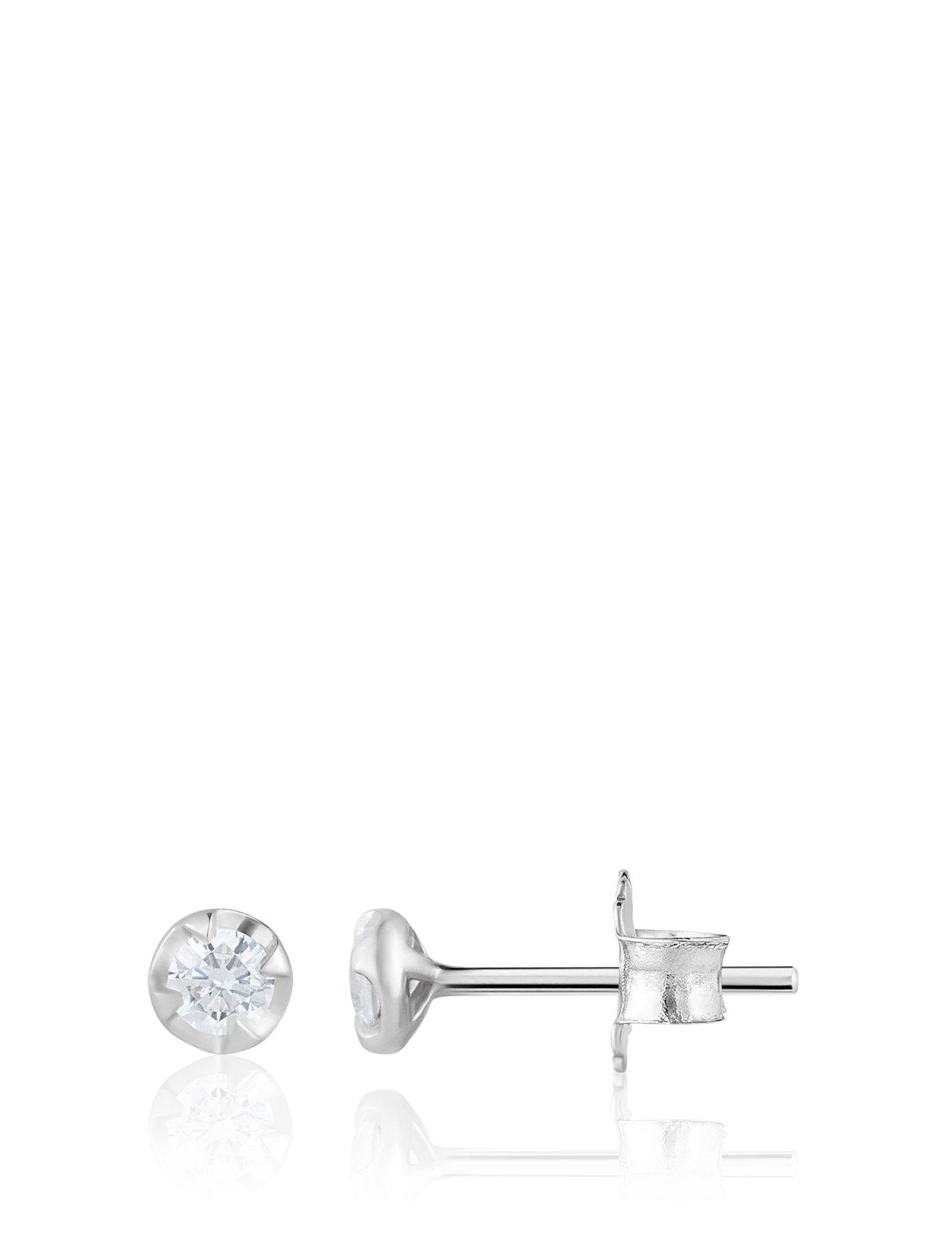Image 1 of 6 of Love DIAMOND Lab Grown Diamond Stud Earring