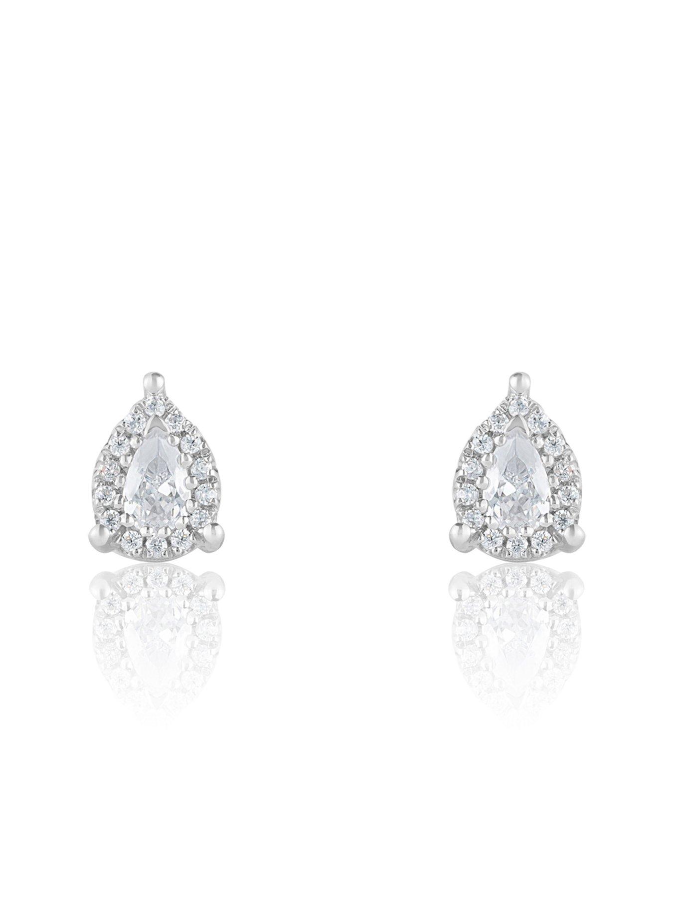  image of love-diamond-9k-020ct-lab-grown-diamond-pear-shaped-studs