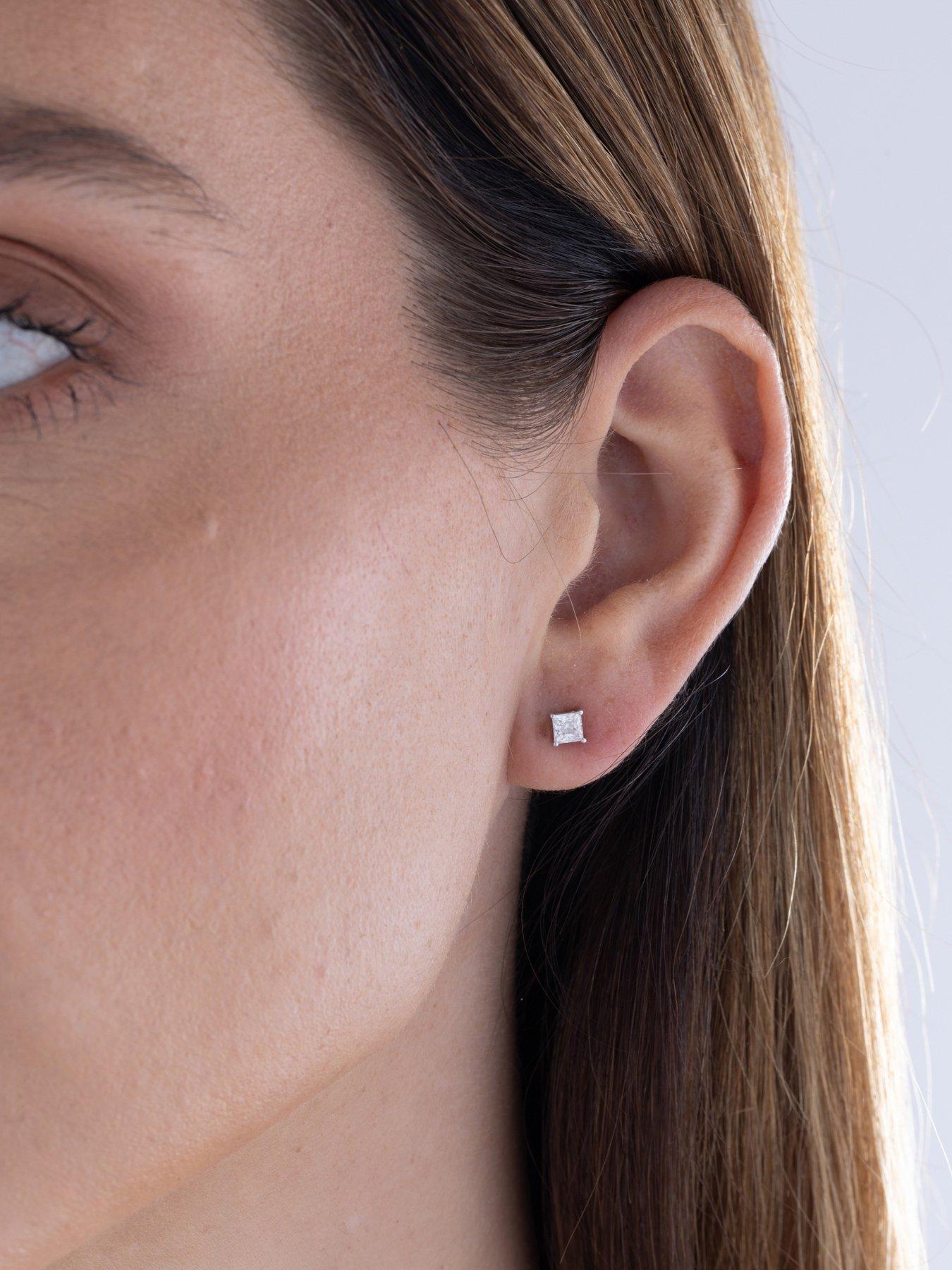  image of love-diamond-9k-050ct-lab-grown-diamond-princess-nbspcut-studs