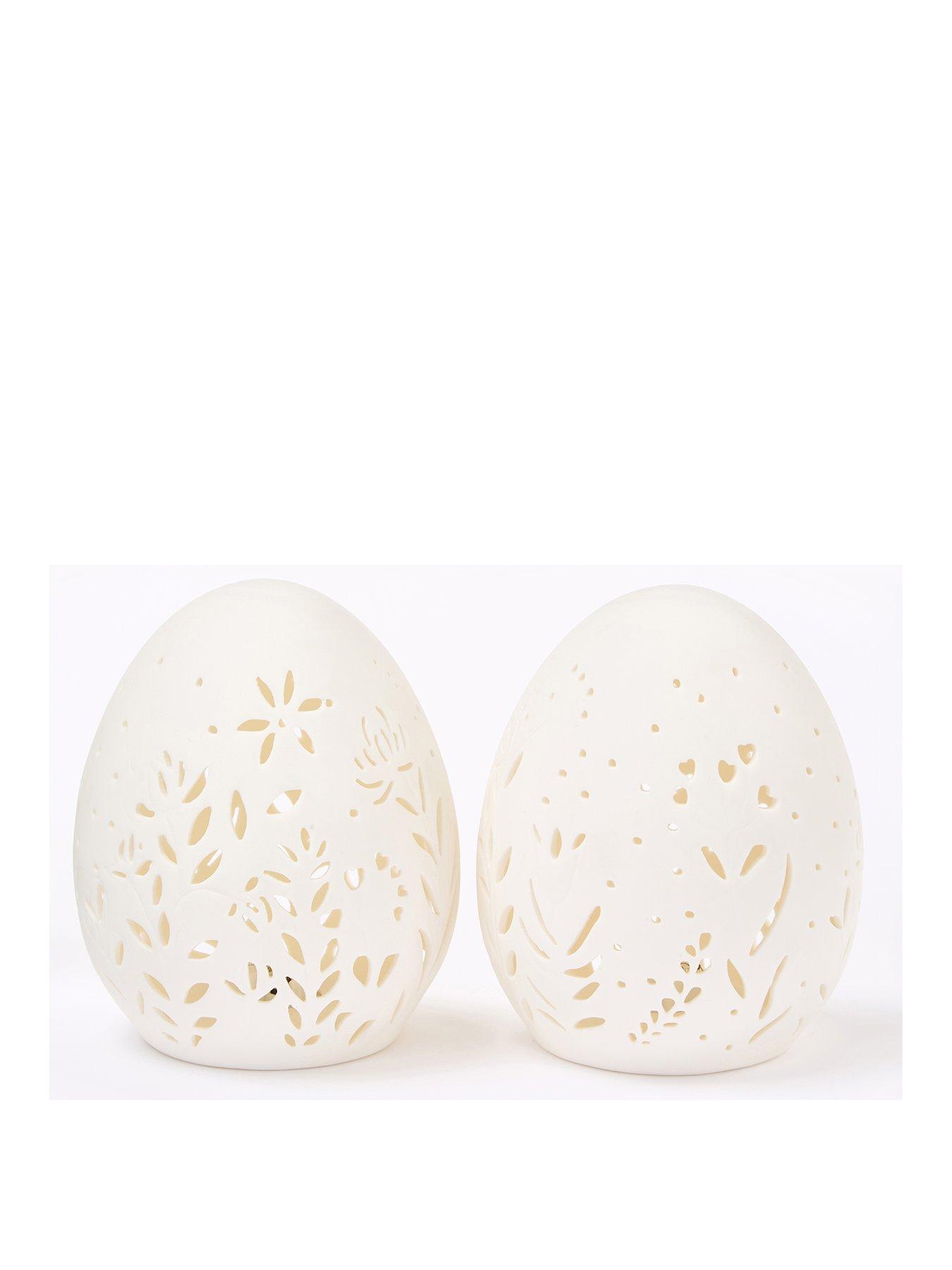  image of the-very-collection-set-of-2-ceramic-light-up-easter-eggs
