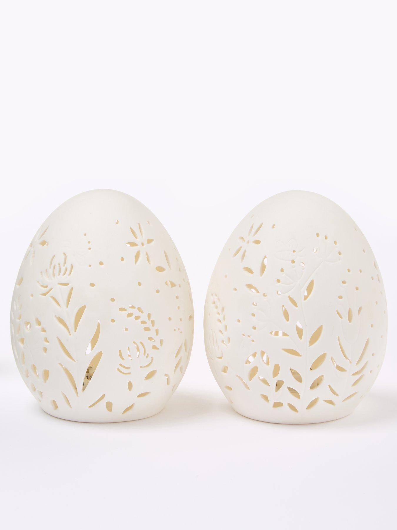  image of the-very-collection-set-of-2-ceramic-light-up-easter-eggs