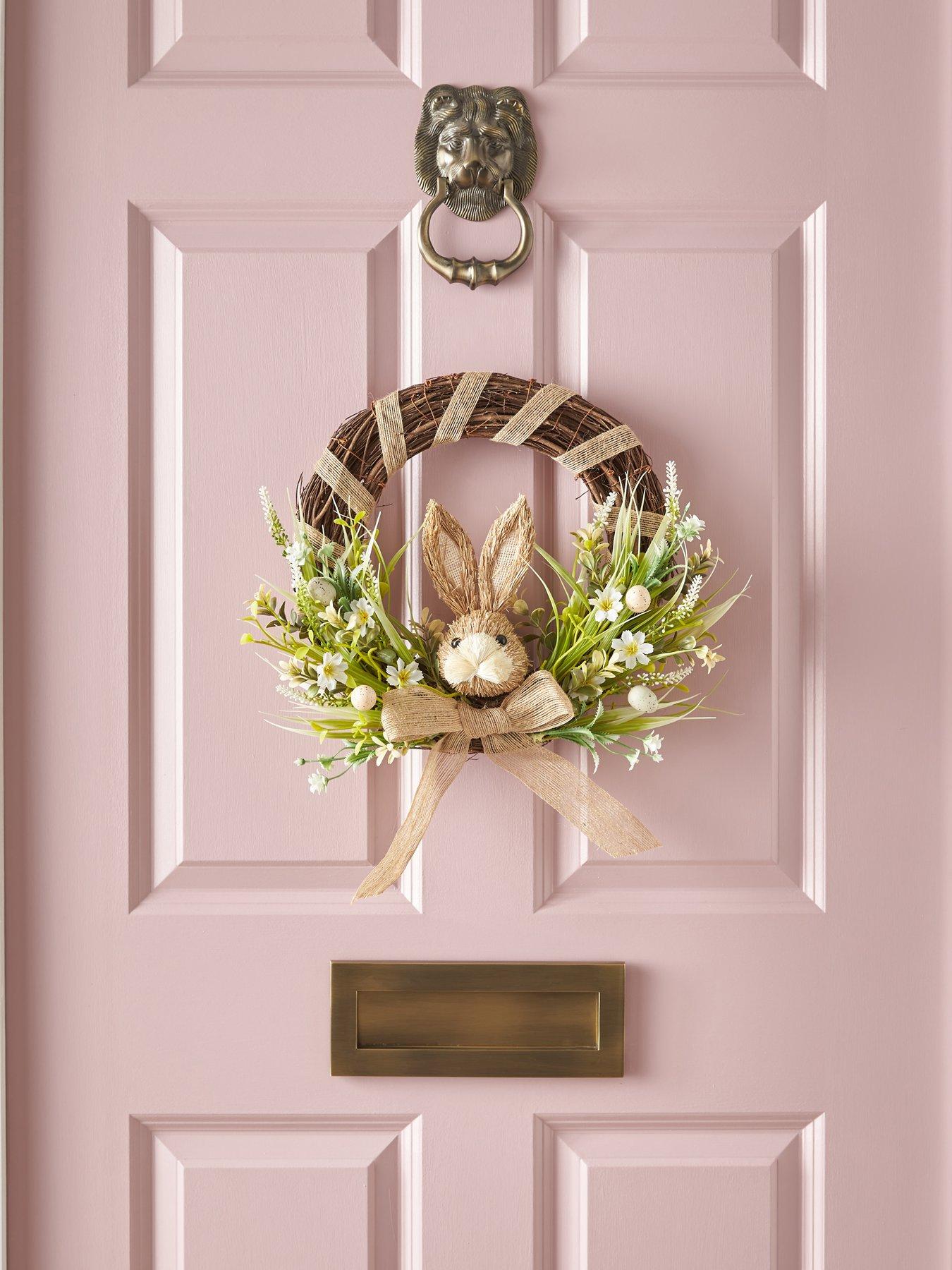 The Very Collection Bristle Rabbit Easter Wreath