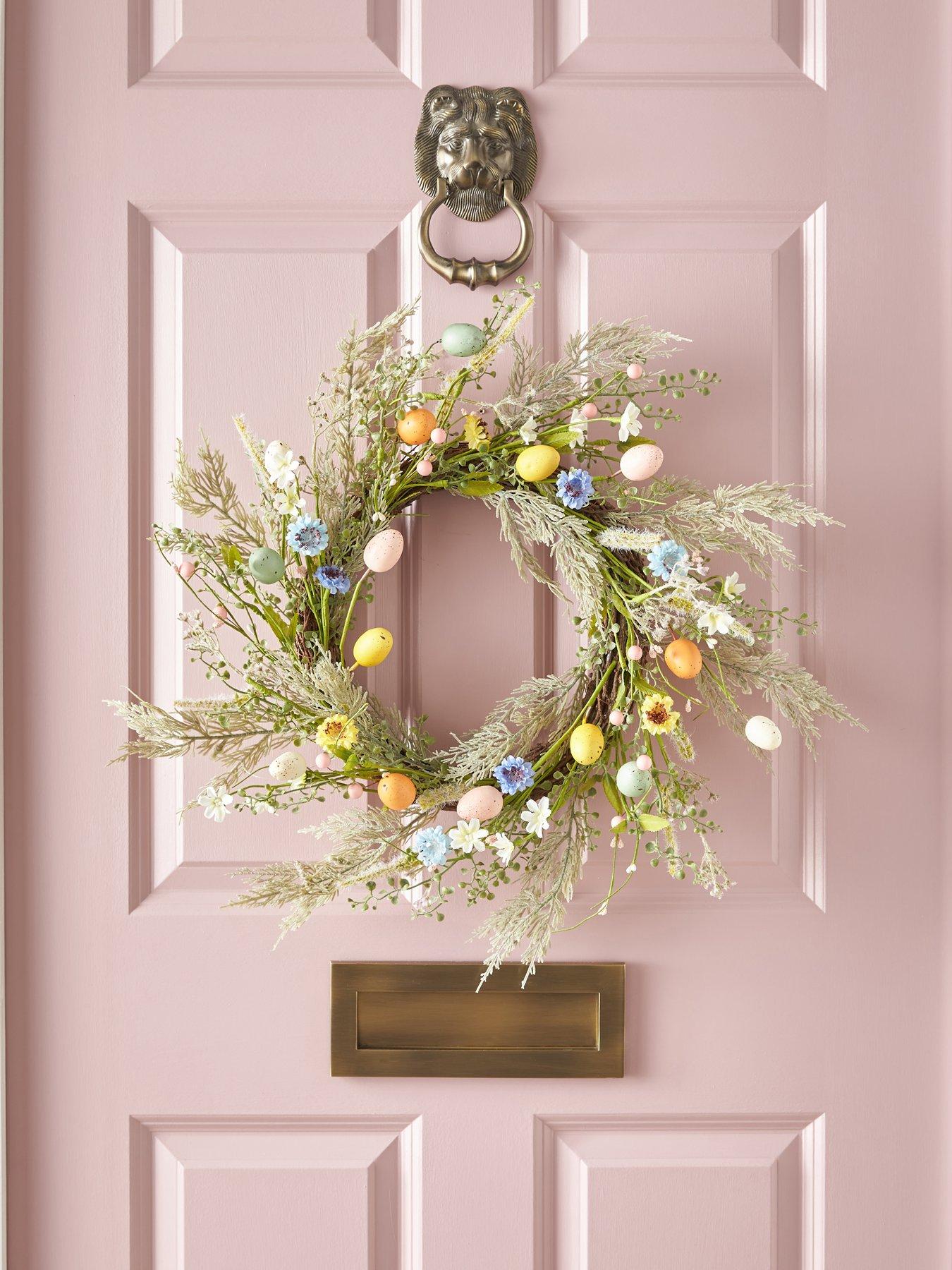 Image 1 of 5 of Very Home 45cm Coloured Easter Egg Wreath-