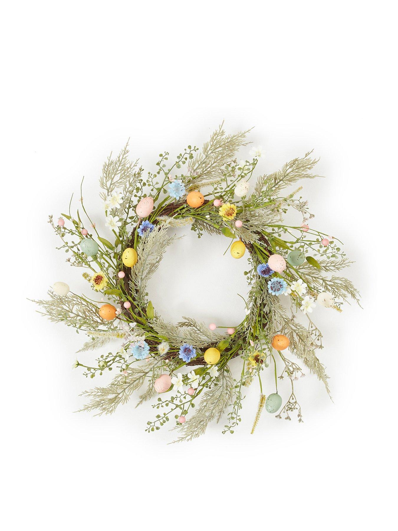 Image 2 of 5 of Very Home 45cm Coloured Easter Egg Wreath-