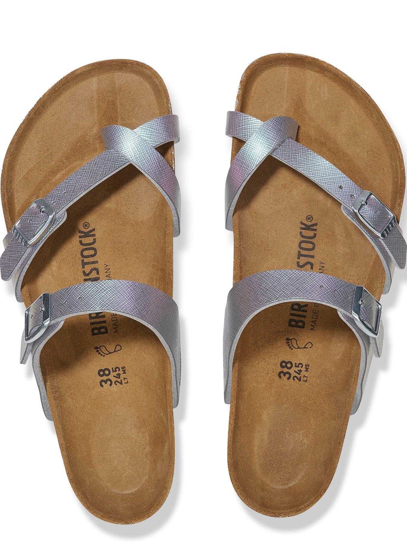  image of birkenstock-mayari-saffiano-iridescent-sandal-lilac