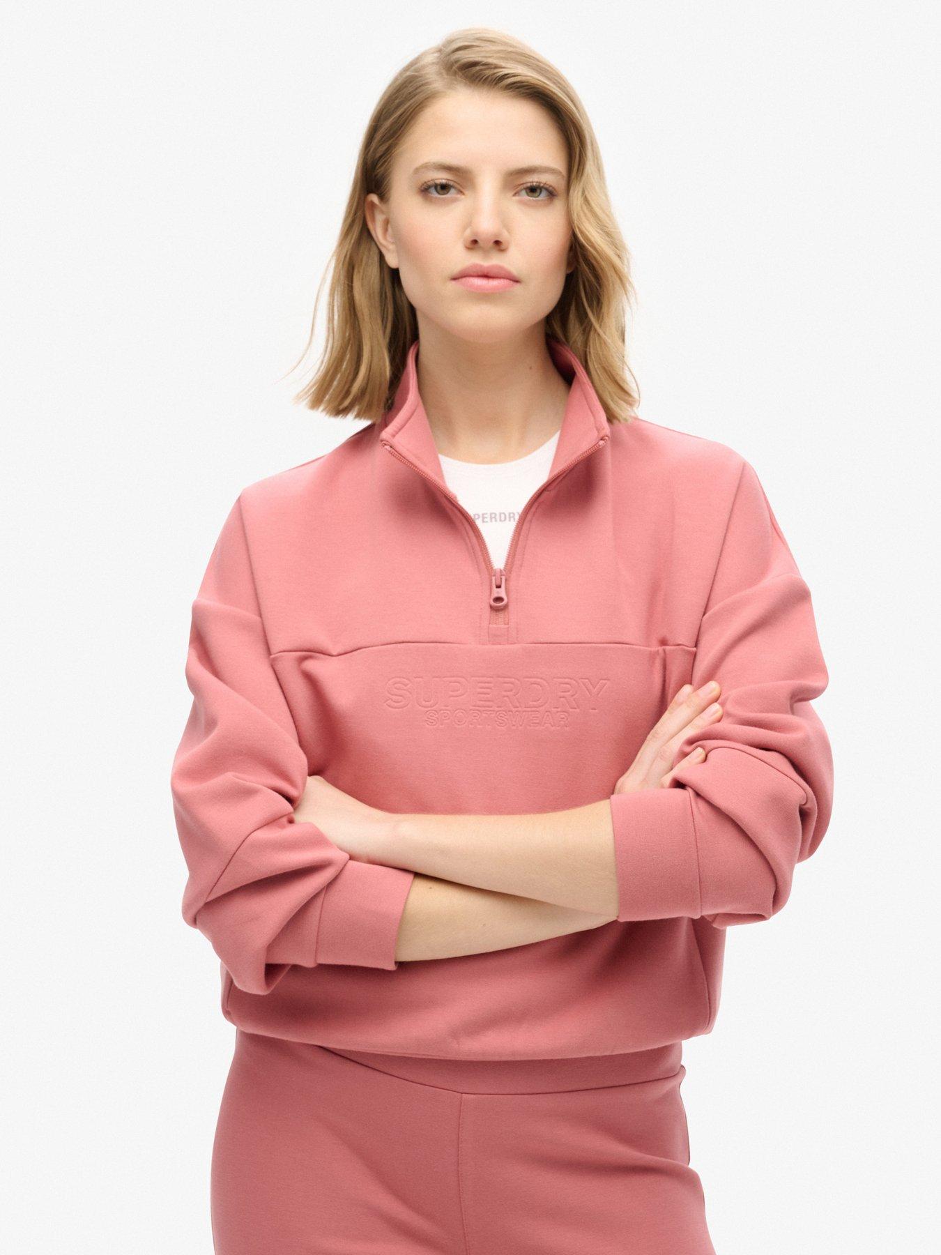 undefined Sport Tech Relaxed Half Zip - Pink