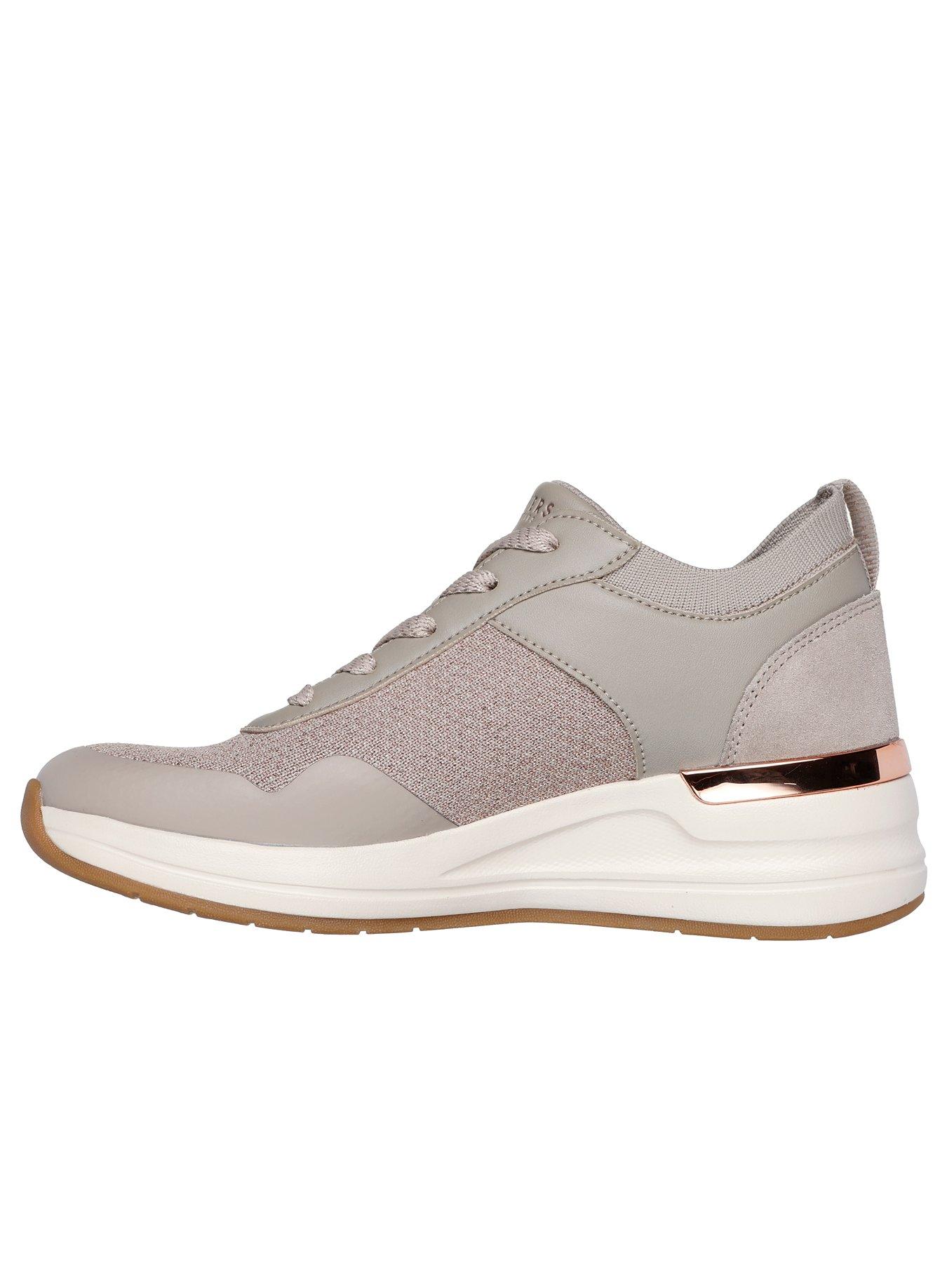  image of skechers-billion-2-mylar-duraleather-wedge-trainer-beige