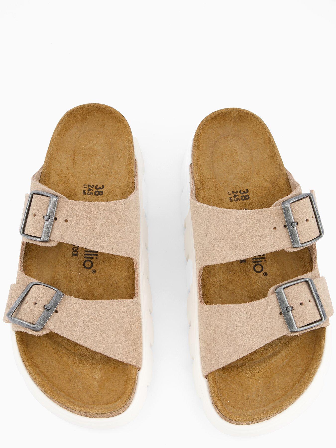  image of birkenstock-arizona-chunky-suede-sandal-sand