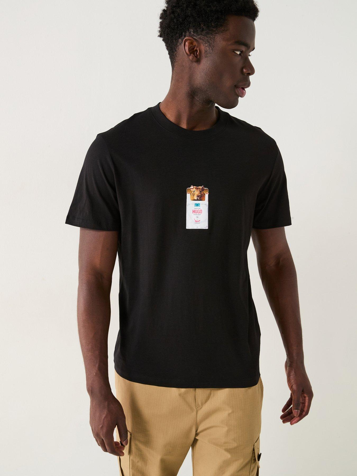  image of hugo-dilesses-mouse-t-shirt-black