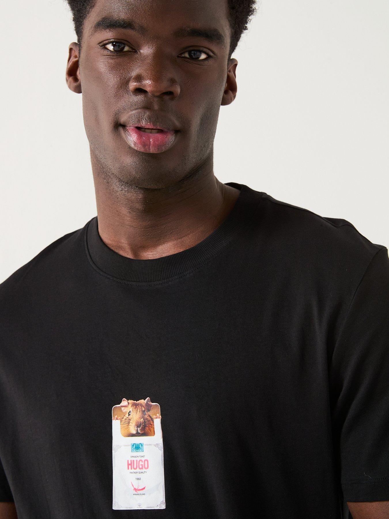  image of hugo-dilesses-mouse-t-shirt-black