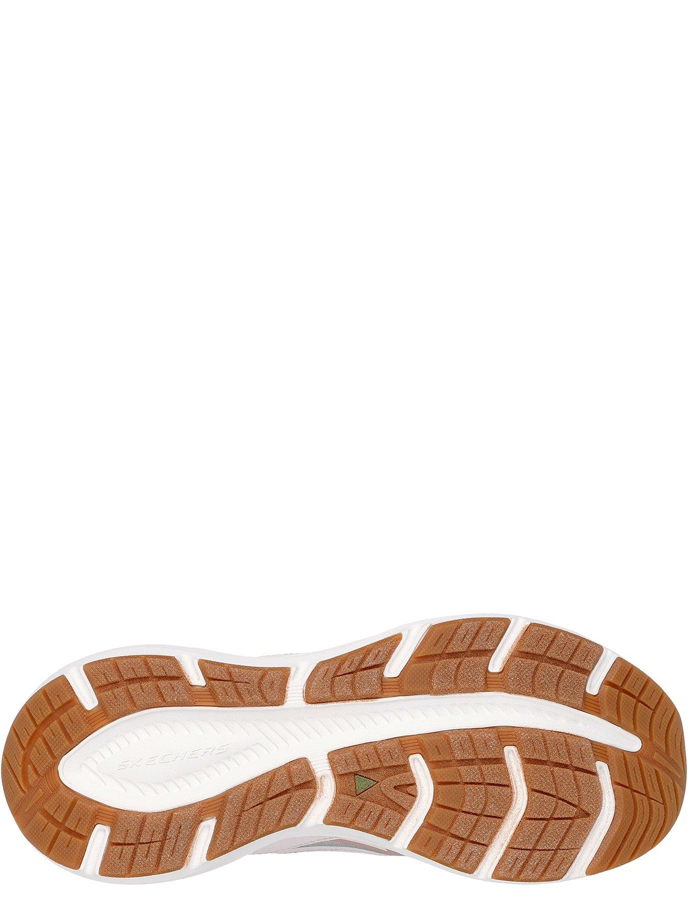  image of skechers-edgeridge-silver-eclipse-duraleather-trainer-pink