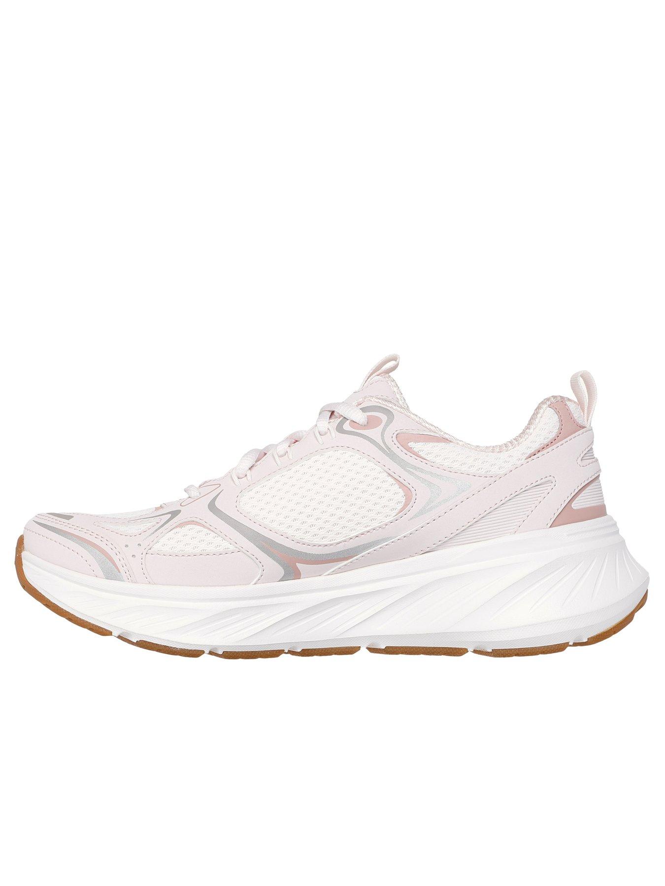  image of skechers-edgeridge-silver-eclipse-duraleather-trainer-pink