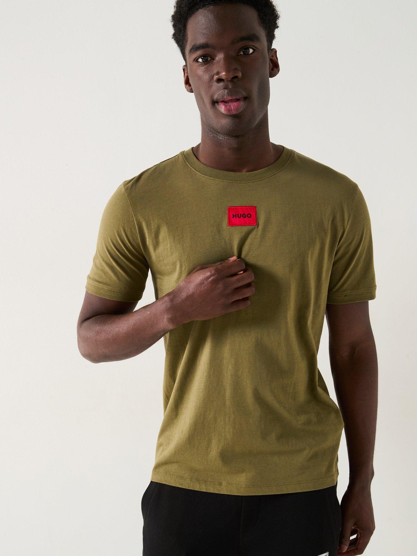 hugo-diragolino212-centre-patch-logo-t-shirt-khaki
