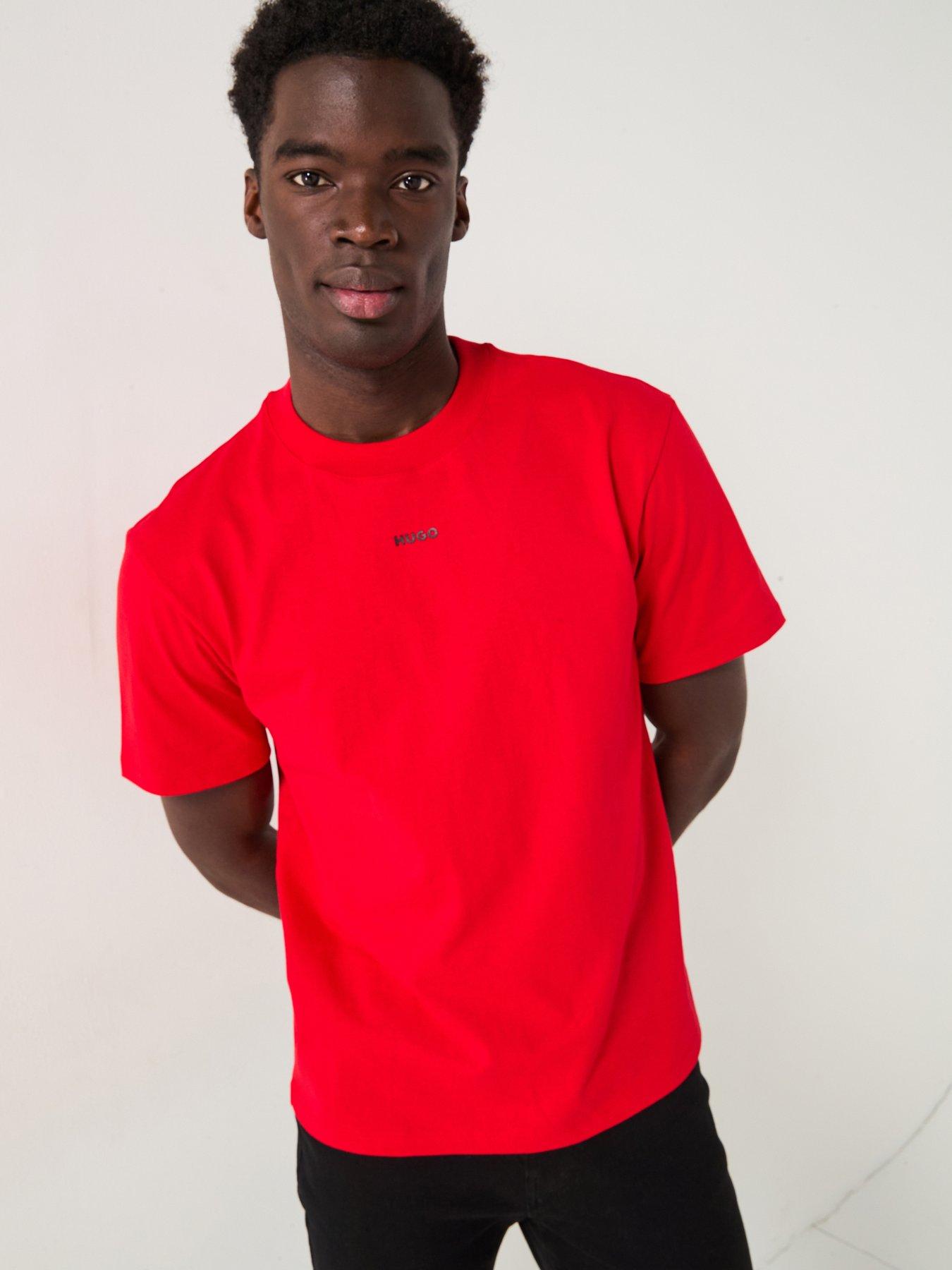 HUGO Dapolino Centre Logo T-Shirt - Red