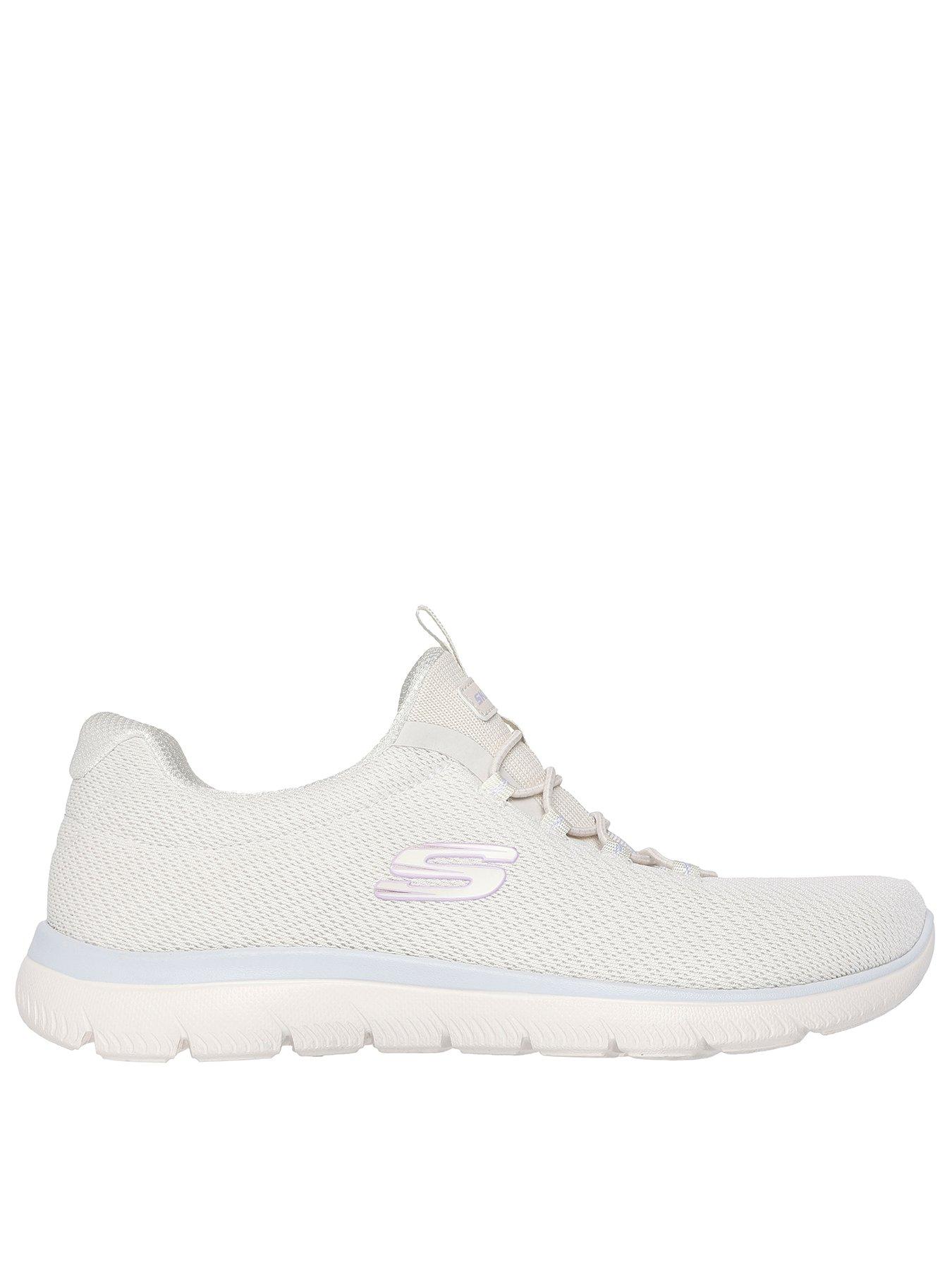 skechers-summits-mesh-bungee-slip-on-trainer-natural