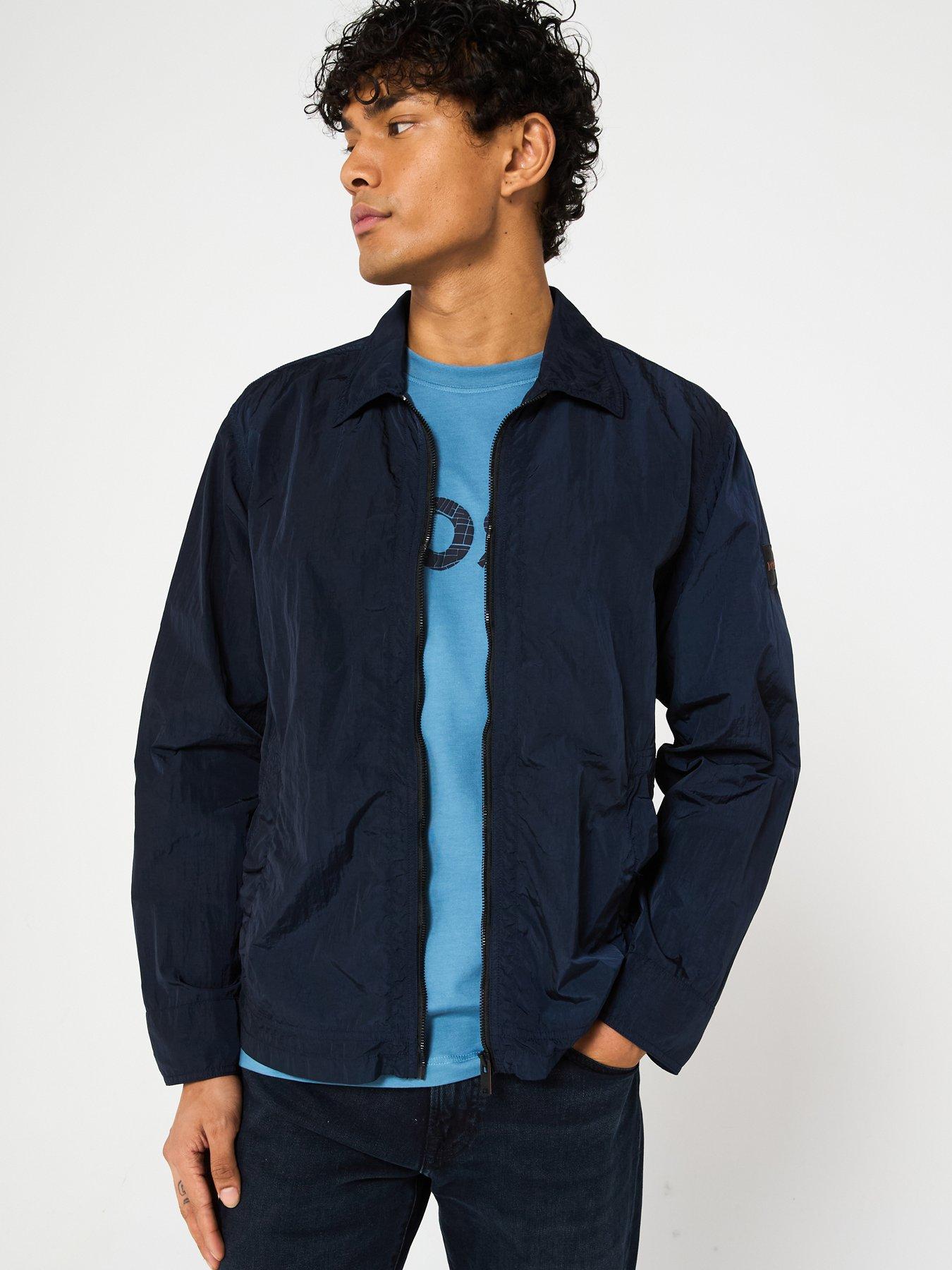  image of boss-leejay-1-m-oversize-fit-zip-overshirt-dark-blue