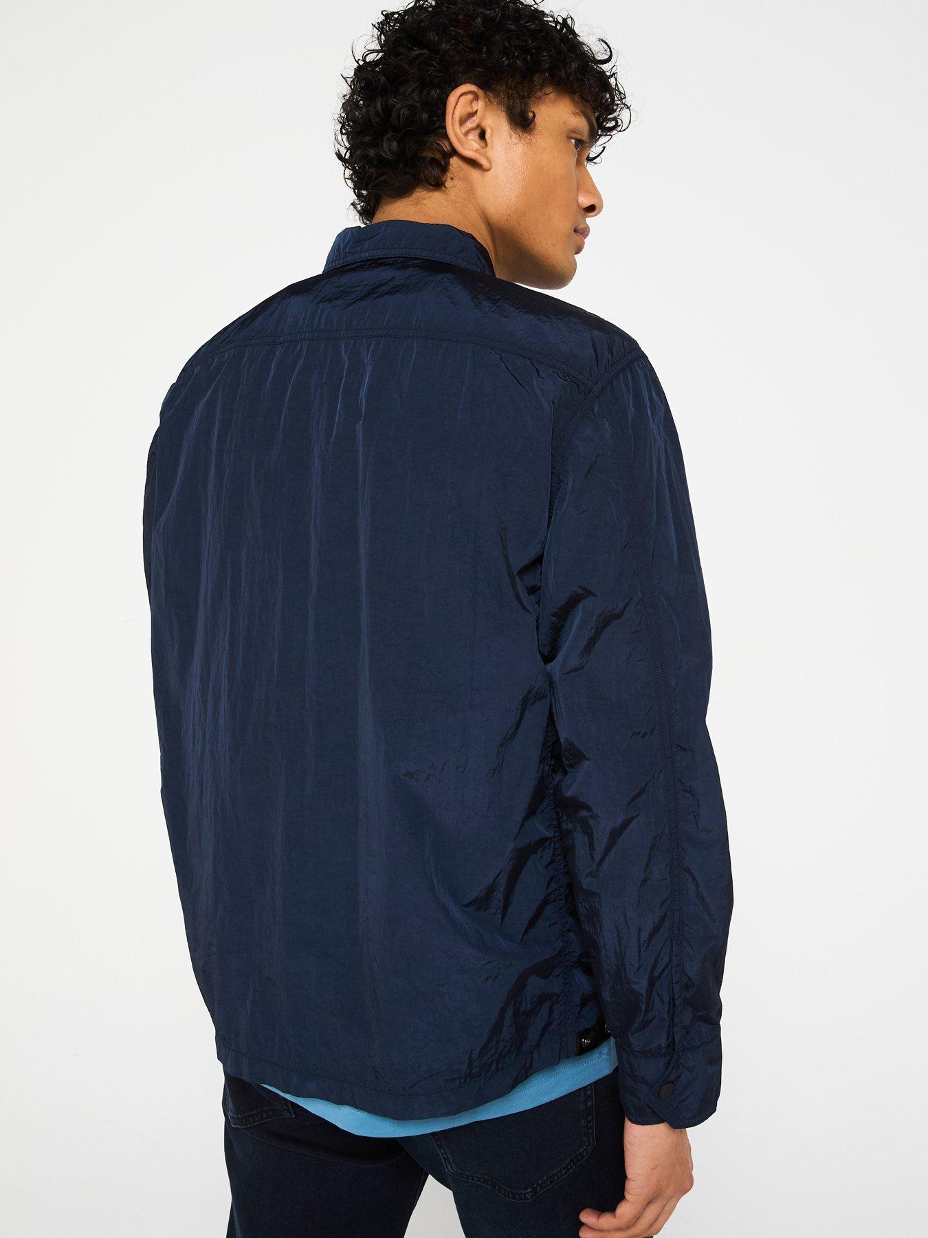  image of boss-leejay-1-m-oversize-fit-zip-overshirt-dark-blue