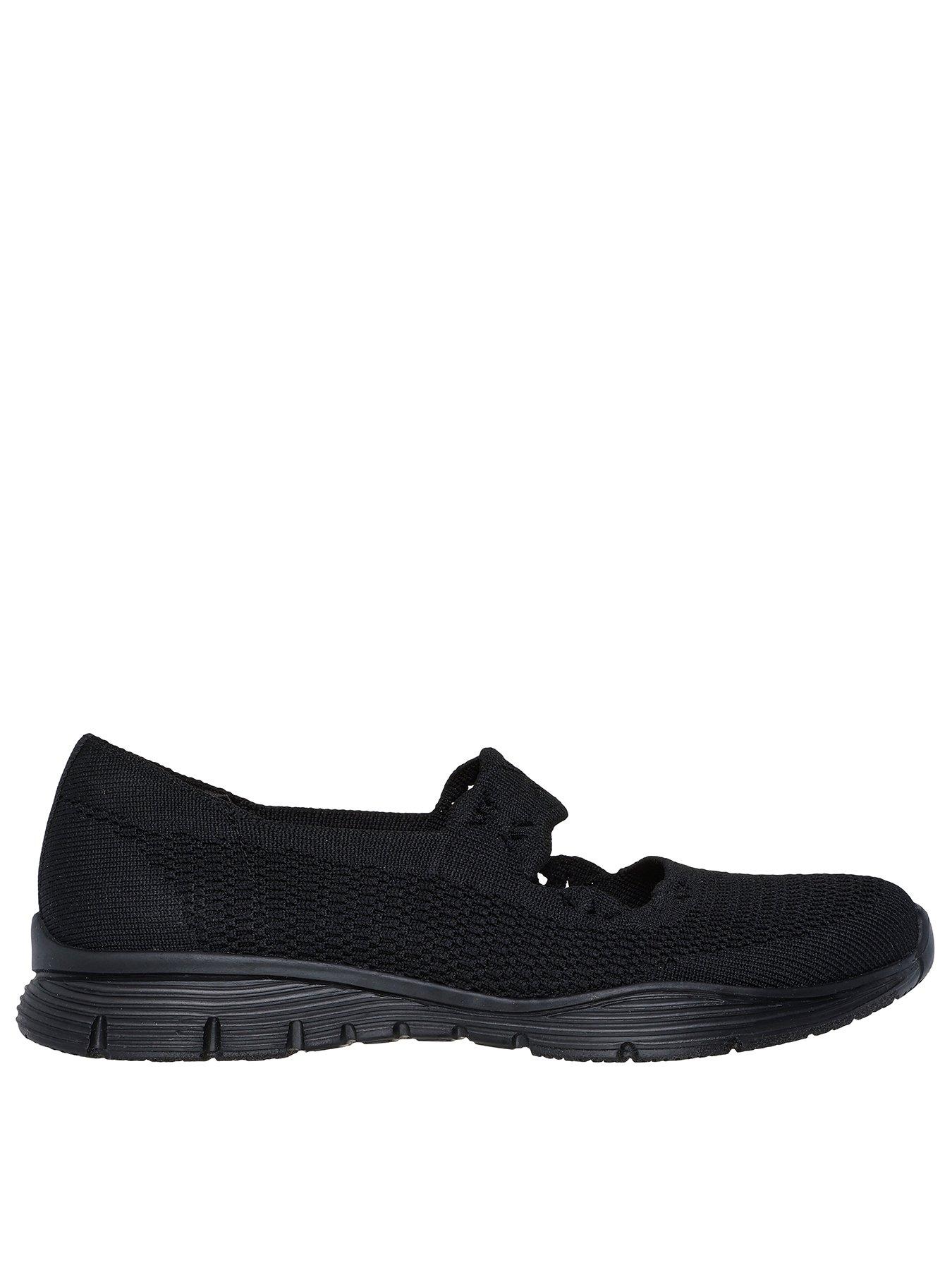 skechers-seager-textured-air-cooled-knit-mary-jane-black