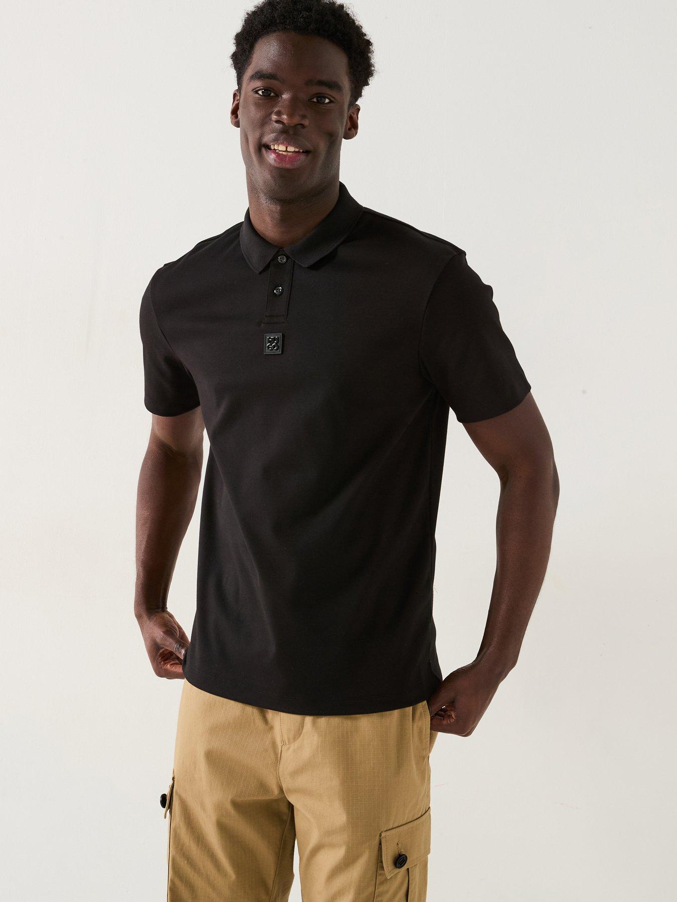 hugo-deabono-logo-polo-shirt-black