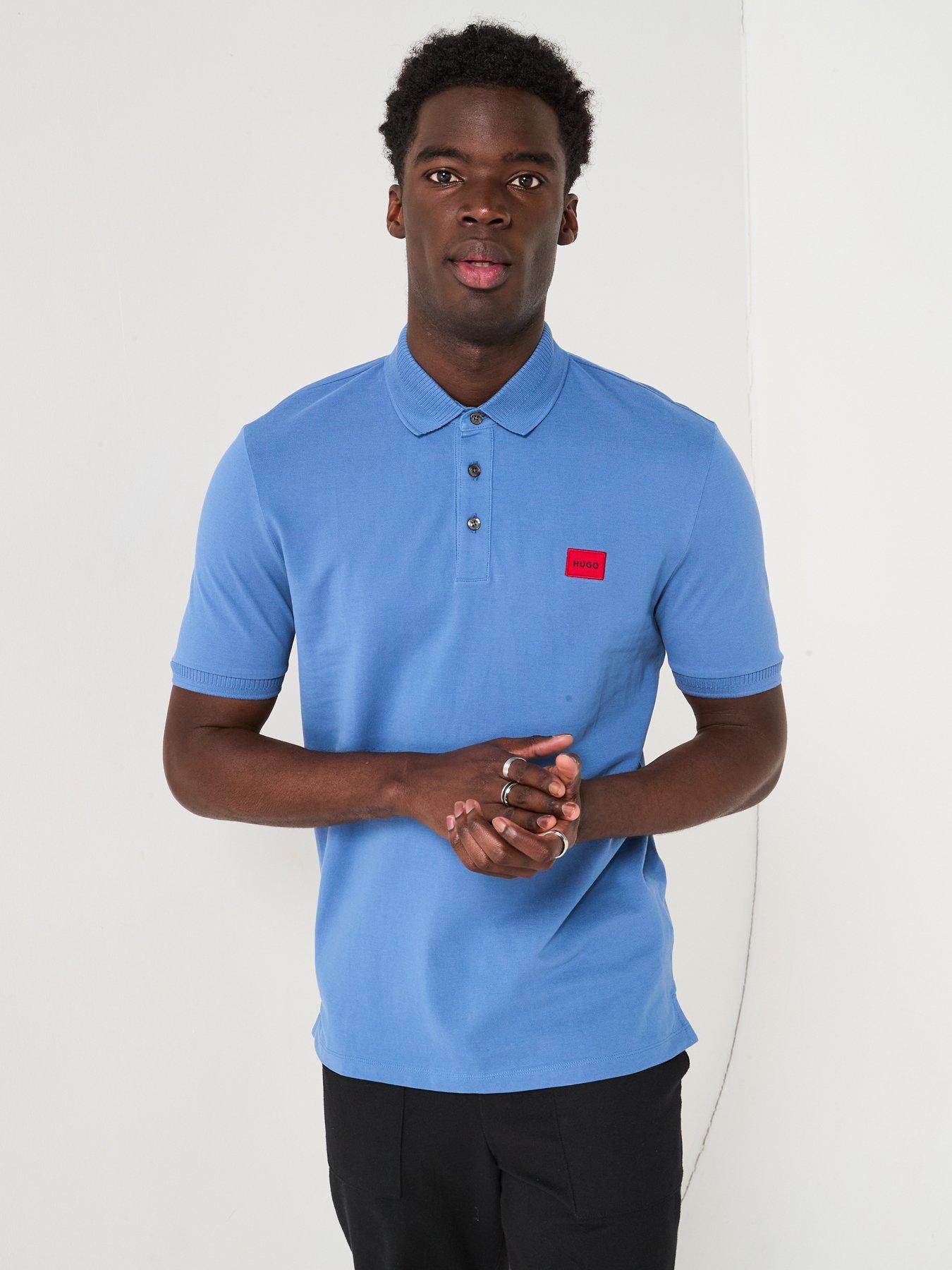 hugo-dereso232-patch-logo-polo-shirt-blue
